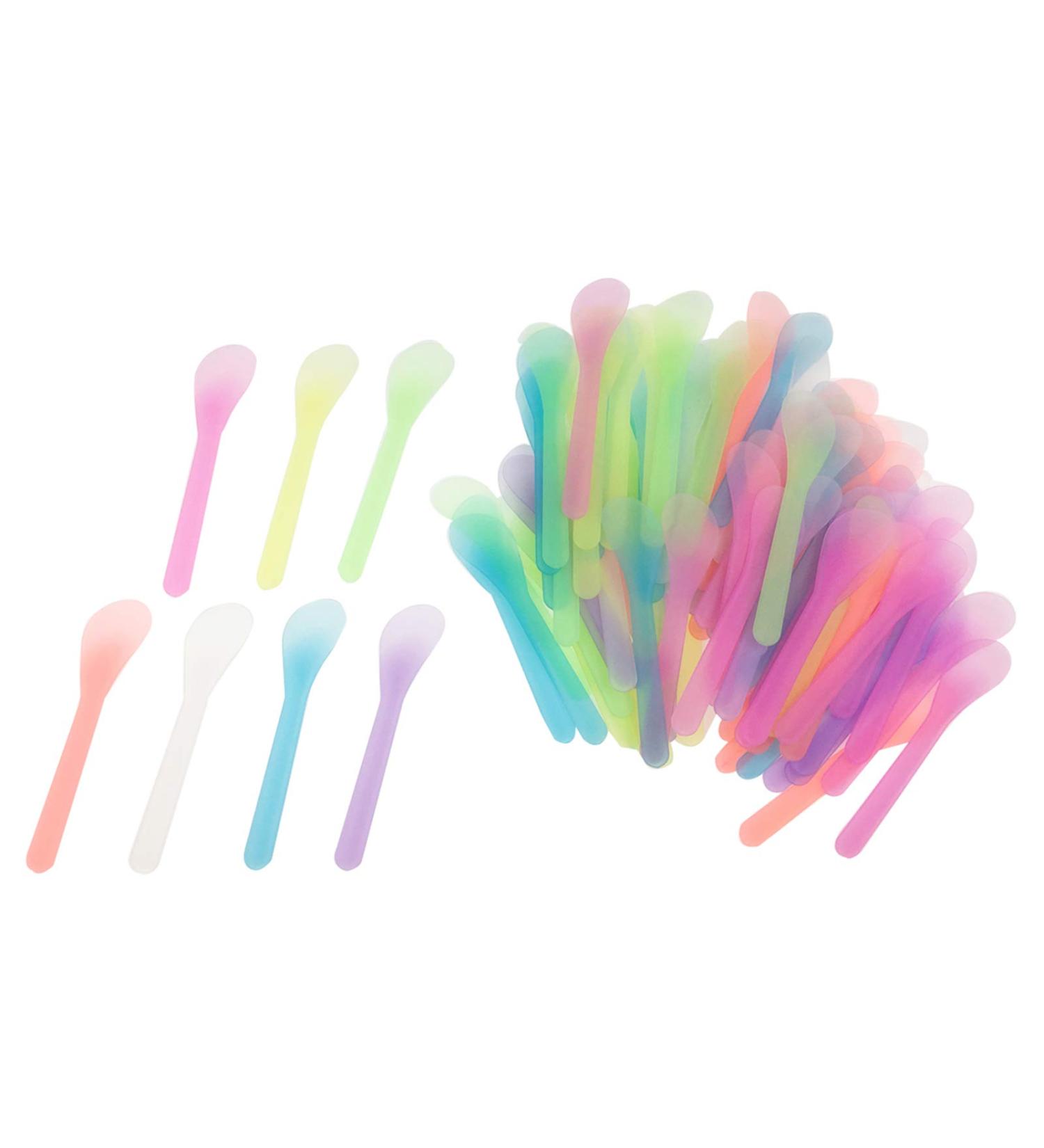 100 PCS Cosmetic Spatula for Makeup & Face Mask - Disposable Mixing Tools - Random Color - Multicolor - 4.88 - Buy Online on GoSupps.com