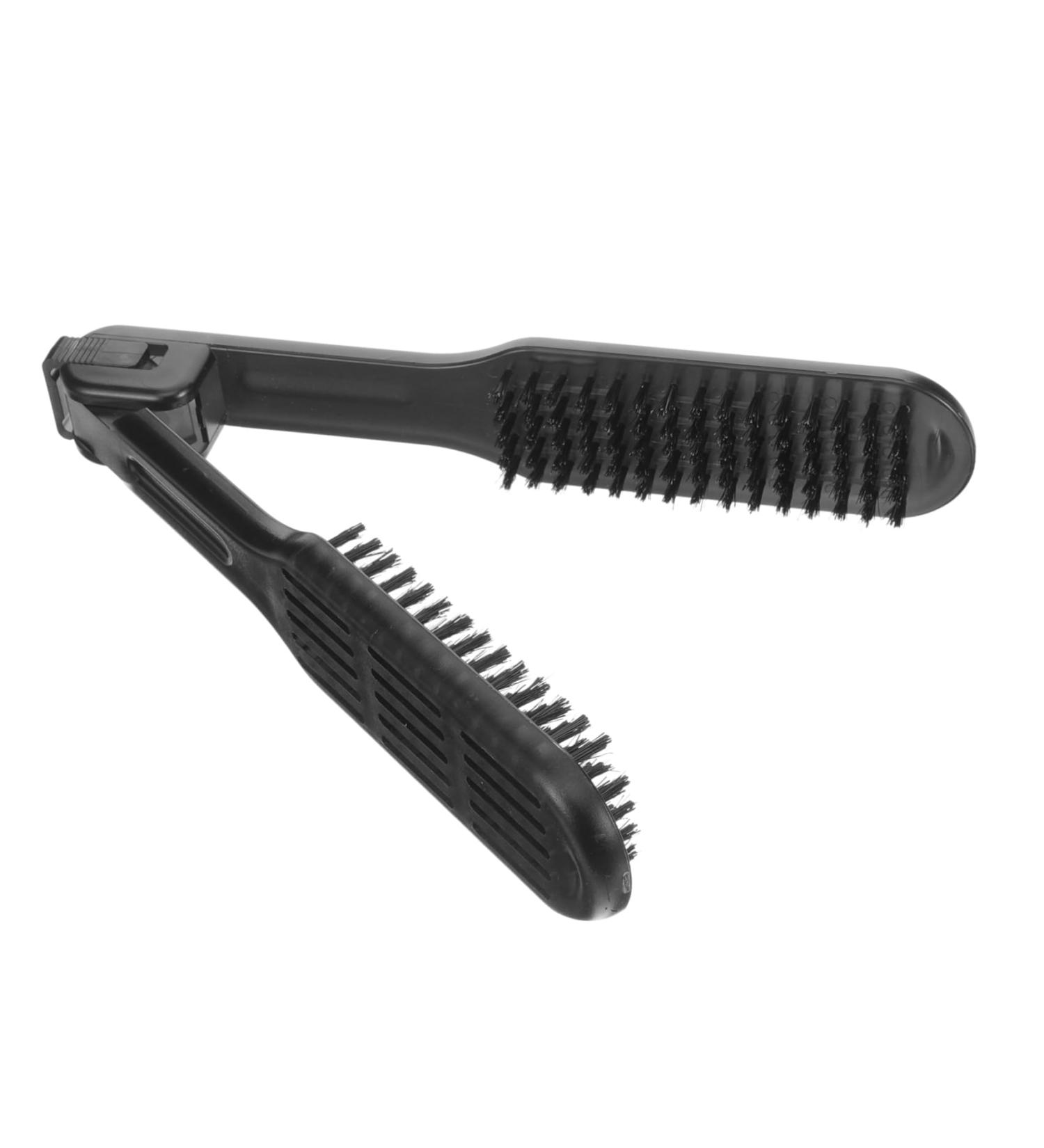 CANIGHT Hair Straightener Clamp Brush - Dual Sided Hair Styling Tool for Cutting Dyeing & Pressing | Perfect for Bangs & Highlights | International Shipping Available - Buy Online on GoSupps.com