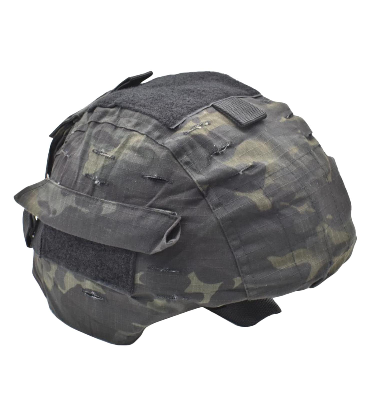 JFFCESTORE Tactical Helmet Cover for MICH/ACH Helmets - Multicam Camouflage Black - Buy Online on GoSupps.com