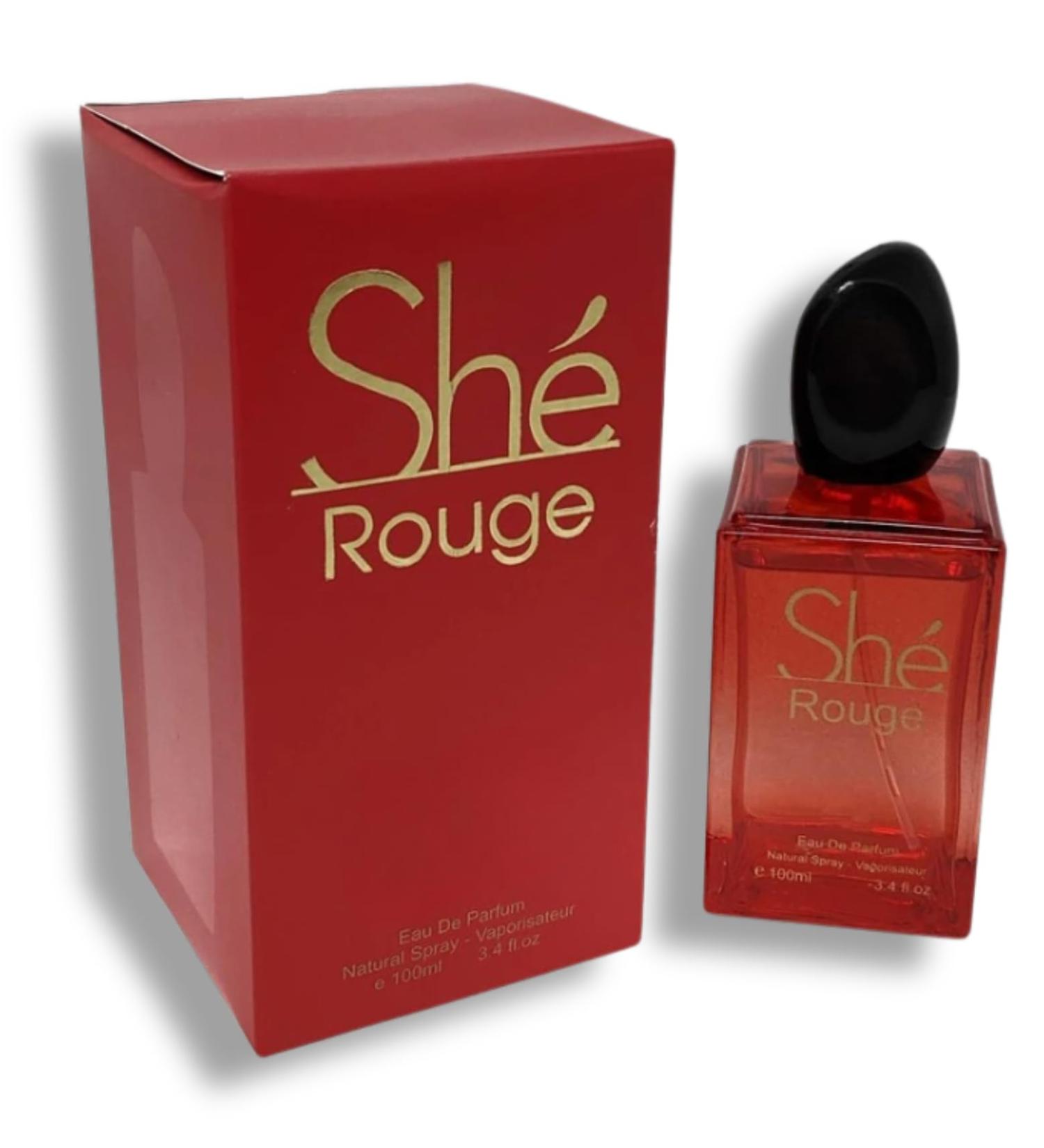 She Rouge Eau De Parfum 3.4 fL oz. Floral Fruity fragrance for women. - Buy Online on GoSupps.com