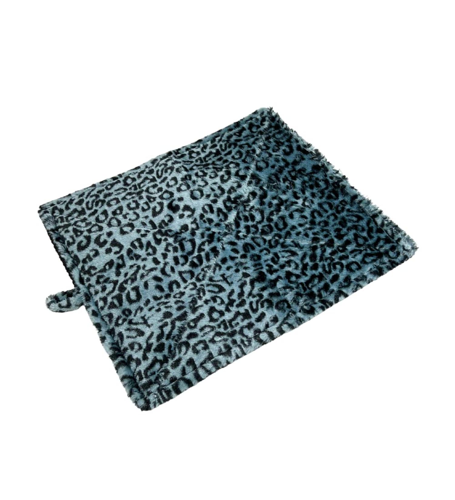 Quality Thermal Cat Mat with Free Toy - Self Heating Warming Bed (1-4 mats) - Gray Leopard Design - Buy Online on GoSupps.com