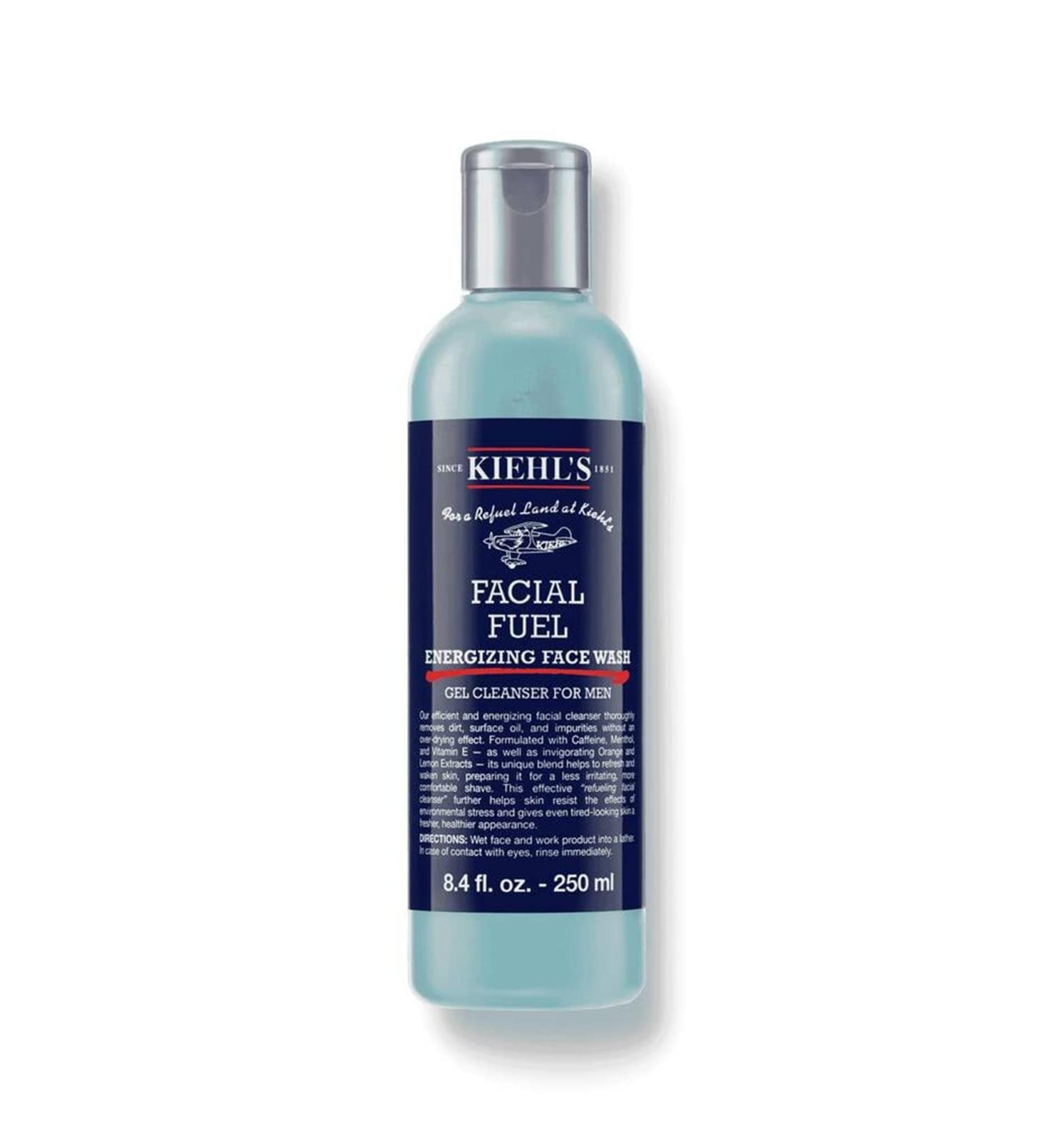 Kiehl's Facial Fuel Energizing Face Wash Gel Cleanser 250ml/8.4oz - Men's Skin Care - Buy Online on GoSupps.com