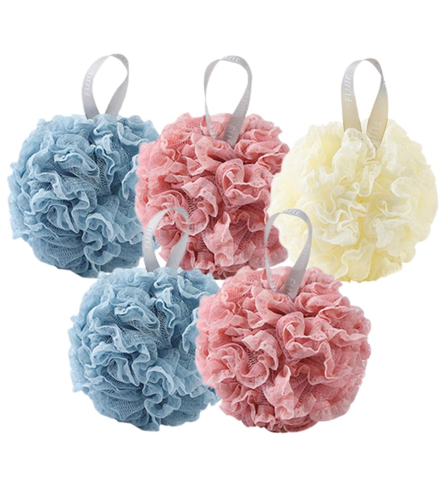 Gogogmee 1 Bathing Ball Bath Sponge Scrubber Sponges Mesh Shower Sponge Body Sponge Esponja para Ba arse Loofah Dish Sponge Cosmetic Bath Flower Bath Products Bath Ball Powder Puff - Buy Online on GoSupps.com