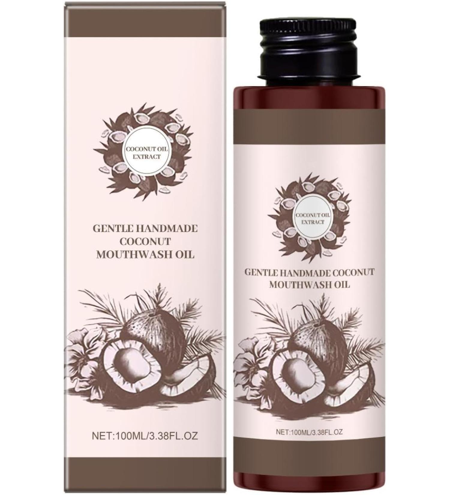 Coconut Oil Mouthwash Natural Coconut Oil Mouthwash For Whitening Teeth Freshens Breath Eliminates Bad Breath For Healthy Gums (1) - Buy Online on GoSupps.com