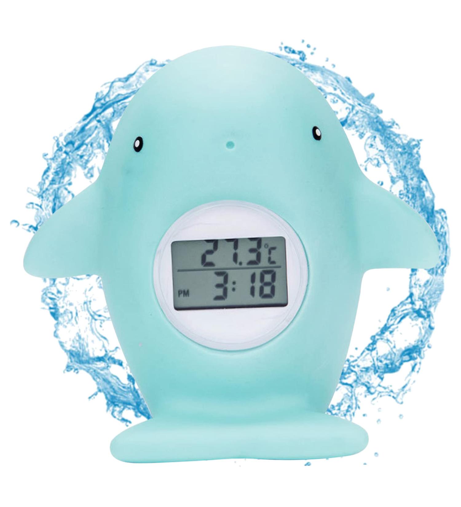 Baby Bath Tub Thermometer - Floating Bathing Toy with Room Temperature Display - Fun Whale Design - Ideal Gift for Newborns and Mothers - Buy Online on GoSupps.com