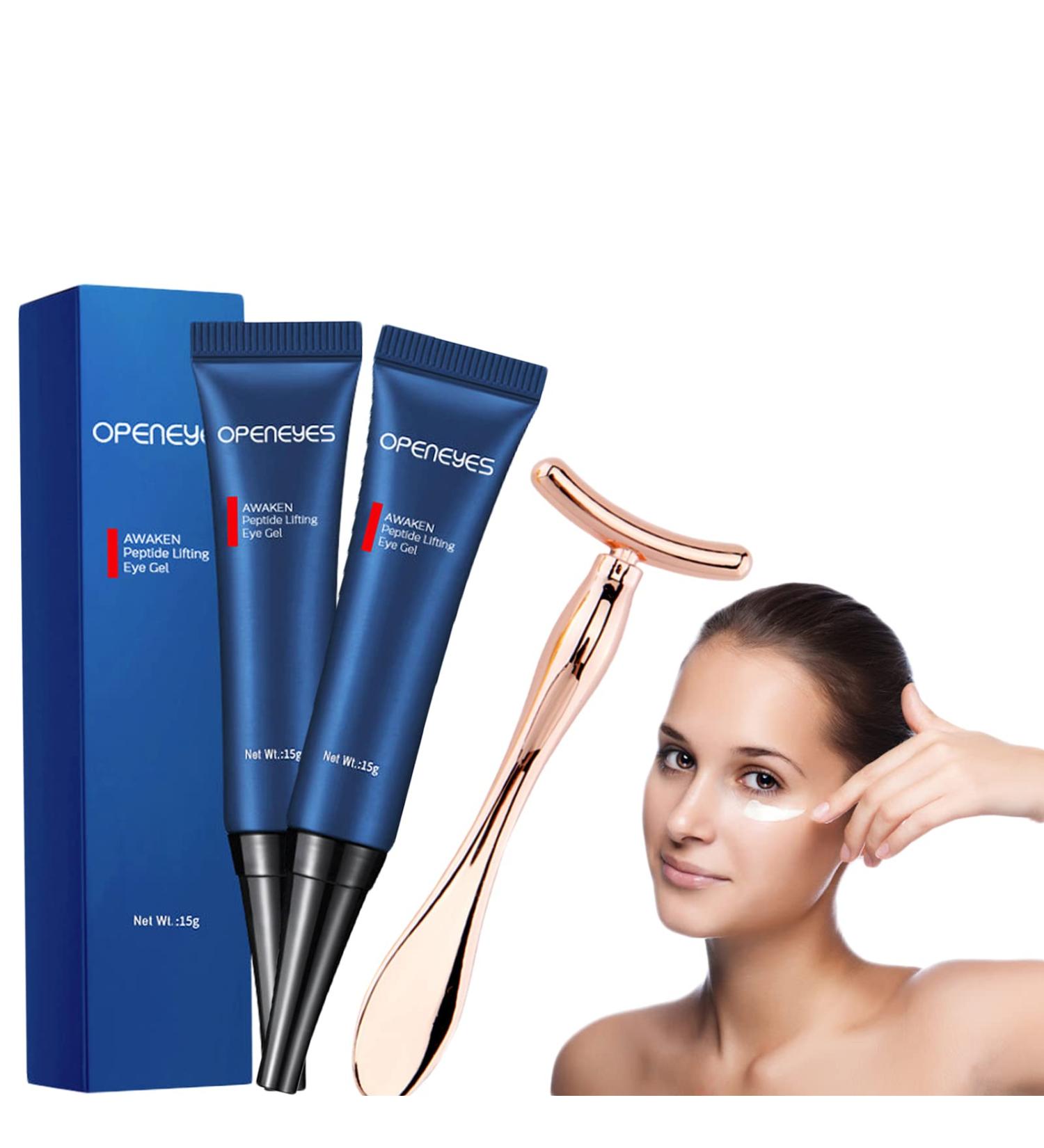 2023 New Openeyes Awaken Peptide Lifting Eye Gel for Women Peptide Gel Openeyes Lifting Eye Gel for Women Lifts Firming Anti-wrinkle Eye Tightener Dark Circles Reducing Eye Cream (2sets) - Buy Online on GoSupps.com