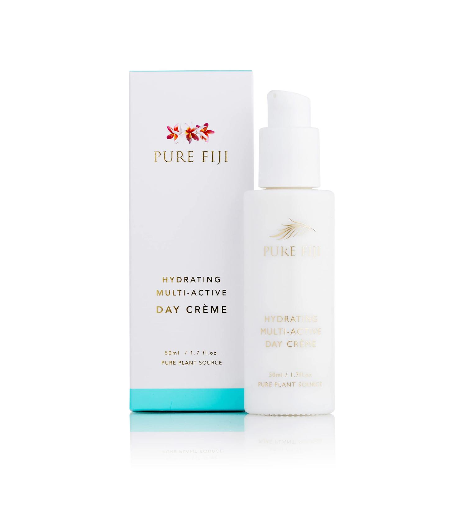 PURE FIJI Hydrating Day Face Cream - Multi-Active Moisturizer Gel for All Skin Types | Natural Formula 1.7 Fl. Oz - Revitalize & Smooth Skin - Buy Online on GoSupps.com