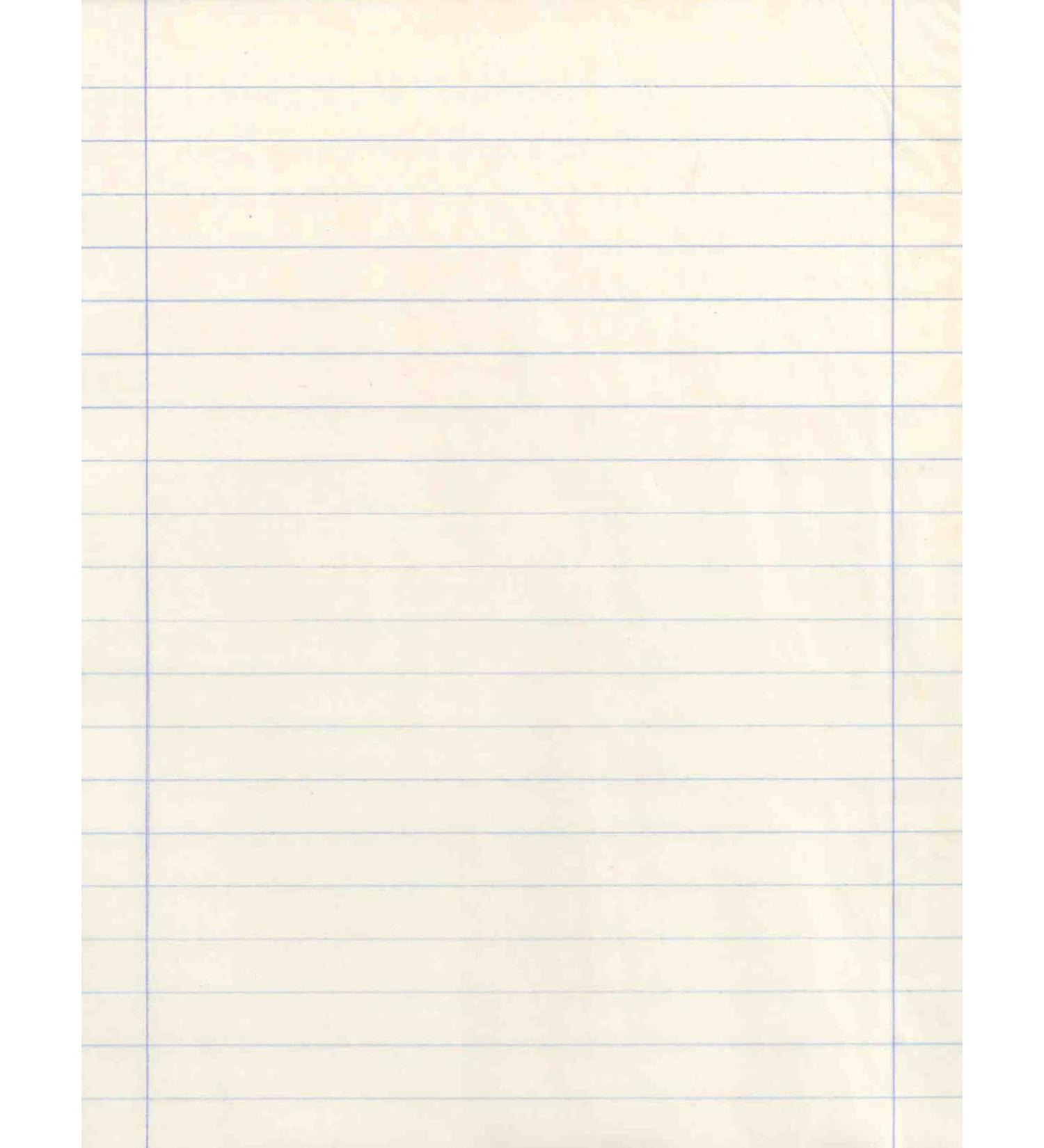 White Newprint Paper with Blue Margin - 8 1/2" x 11" (1/2" Margin) - Ream of 500 Sheets