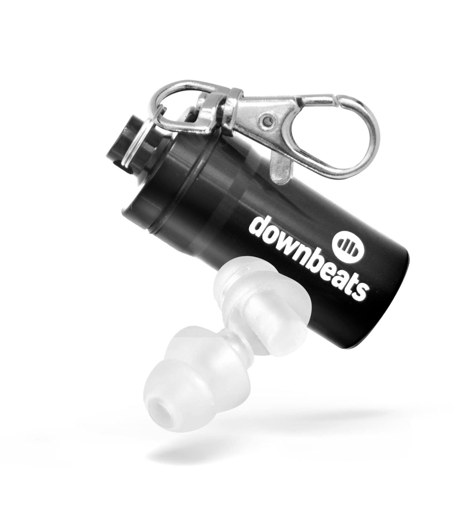 DownBeats Reusable High Fidelity Hearing Protection Ear Plugs - Clear Ear Plugs with Black Case - Ideal for Concerts, Music, and Musicians - Buy Online on GoSupps.com
