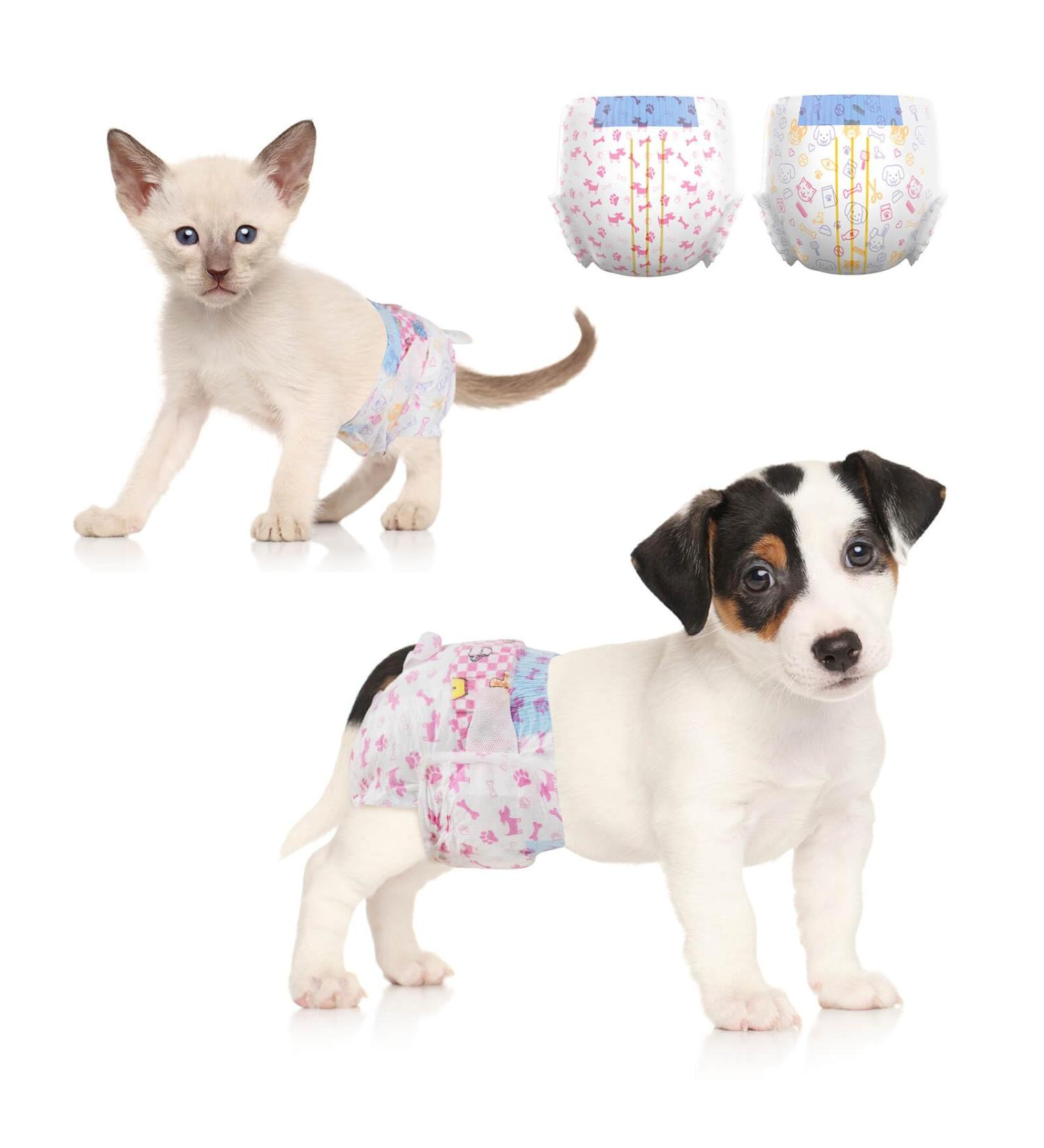 Dono Disposable Dog Diapers for Females - Super Absorbent & Leak-Proof 48 Count | XXS to L | Ideal for Heat Incontinence & Periods - Buy Online on GoSupps.com