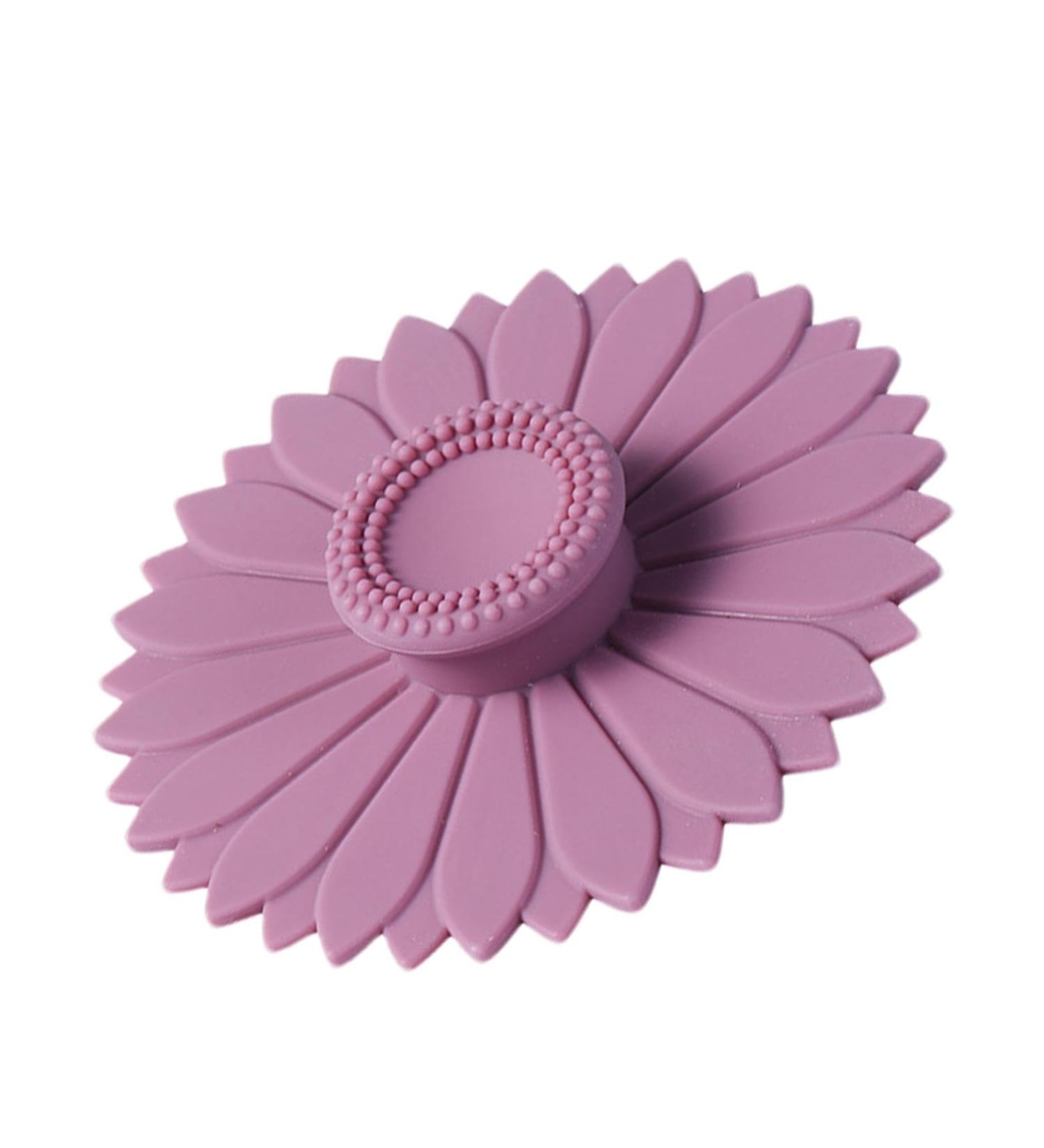 Fovolat Silicone Cup Lids Creative Coffee Mug Lids Dustproof Wine Glass Covers Hot Cup Lids Drink Cup Dust for Steeping Drinks Enhancement Purple - Buy Online on GoSupps.com