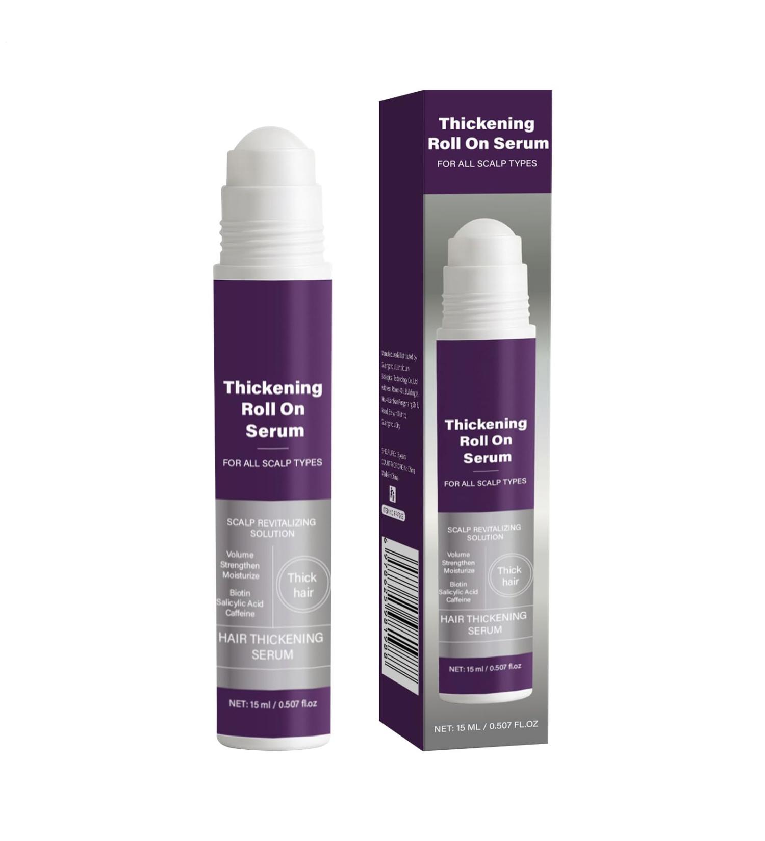 Roll-On Hair Growth | 15ml Roll-On Solution for Thickened Hair - Massage Oil For Sensitive Scalp - For Smooth Curly Damaged Hair Thinning Dry Travel Daily Salon - Buy Online on GoSupps.com