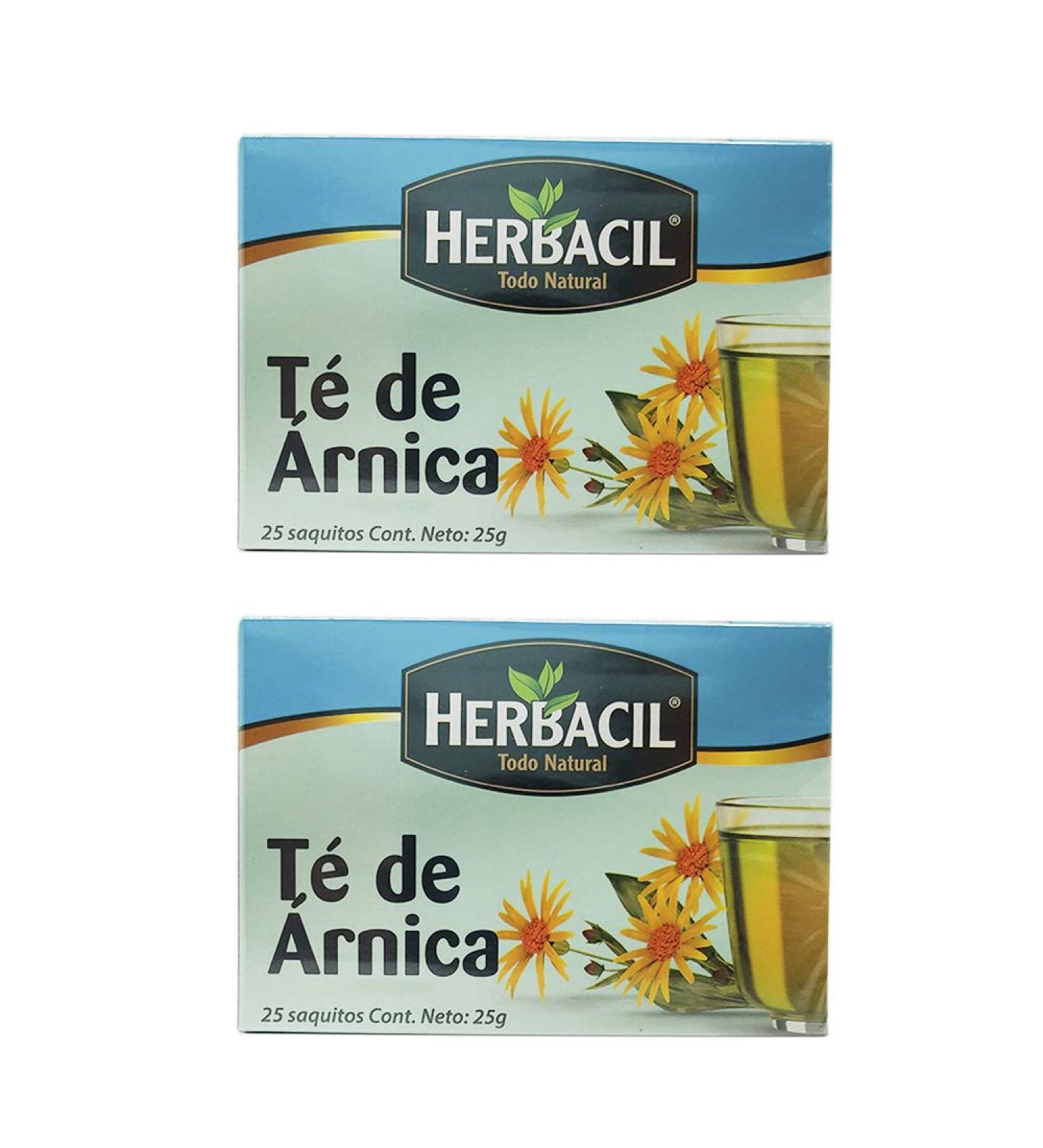 Herbacil Arnica Tea - 25 Bags x 2 Pack | Organic Herbal Tea Blend - Buy Online on GoSupps.com