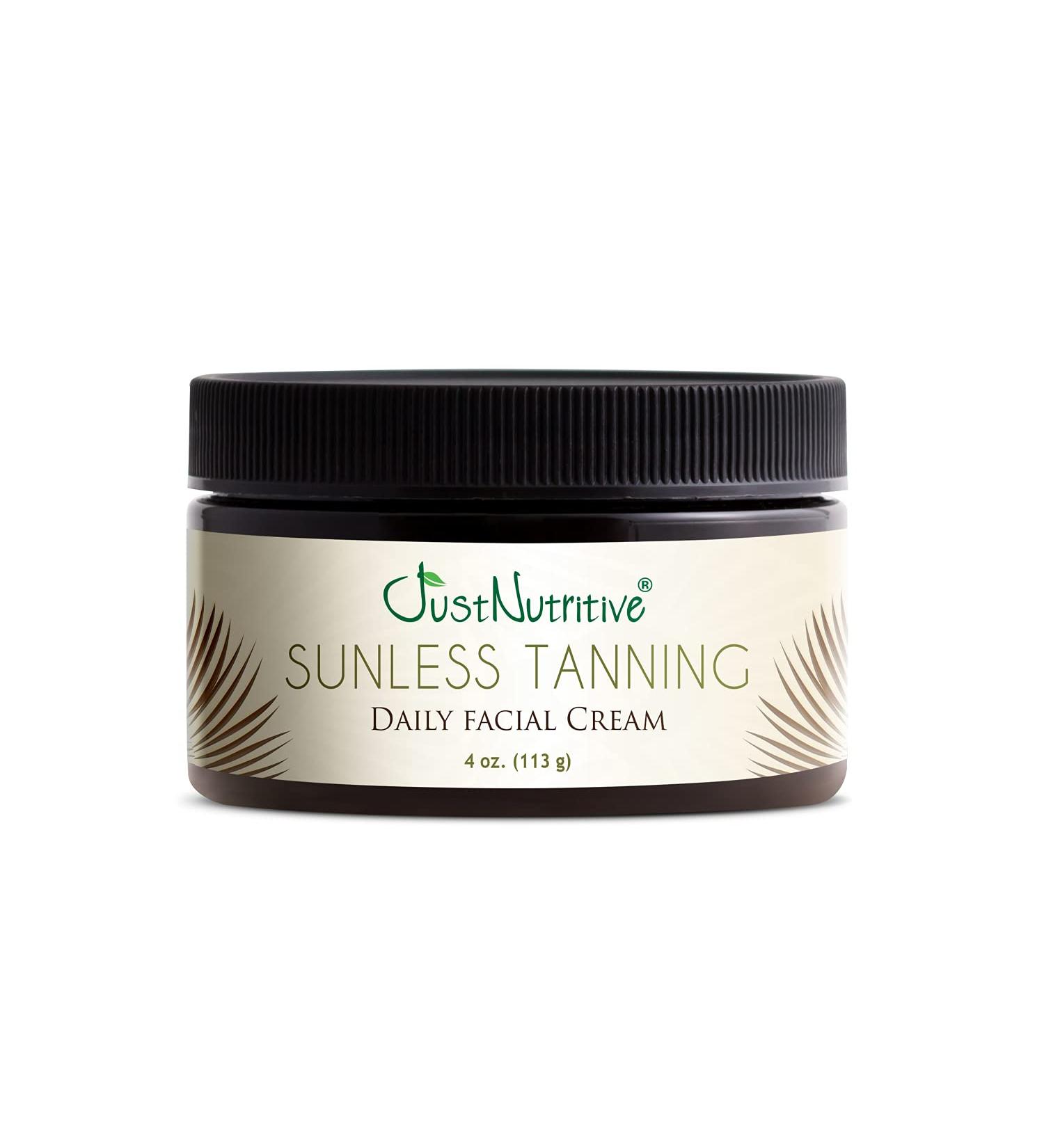 Sunless Tanning Facial Cream 4 Oz | Just Nutritive Sunkiss Glow Self-Tanner Lotion - Buy Online on GoSupps.com