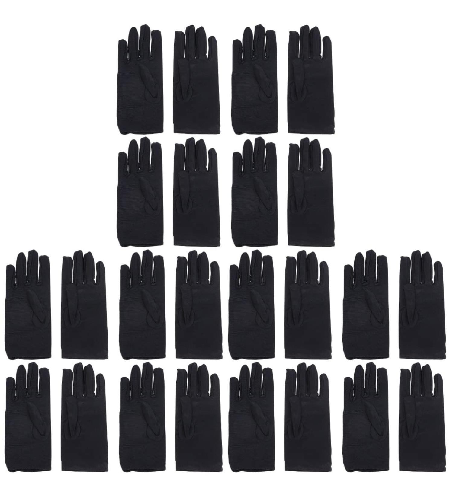 FRCOLOR 12 Pairs Black Lotion Gloves Warm Work Gloves Formal Parade Gloves Cotton Gloves for Dry Hands Moisturizing Gloves Overnight Mens Glives Warm Gloves Elastic Moisturizing Lotion Man - Buy Online on GoSupps.com