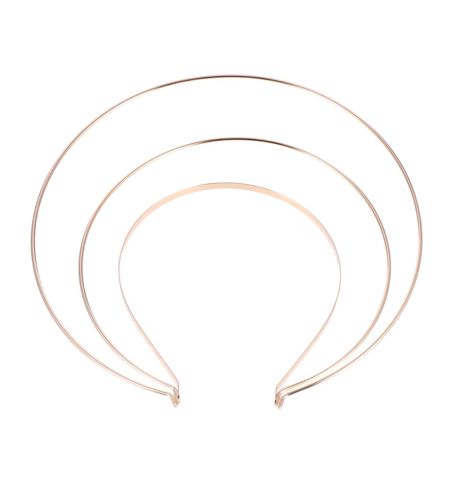 SOLUSTRE Angel Halo Headband Gold Celestial Crown Headpiece Goddess Graceful Tiara Hair Hoop Good for Women Bridal Wedding Cosplay Halloween Party Use - Buy Online on GoSupps.com