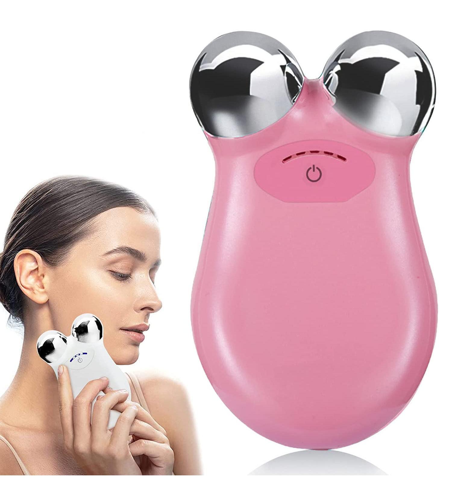 Microcurrent Face Roller | Lift & Tighten Skin | USB Mini Rejuvenation Spa for Facial Wrinkle Remover - Buy Online on GoSupps.com