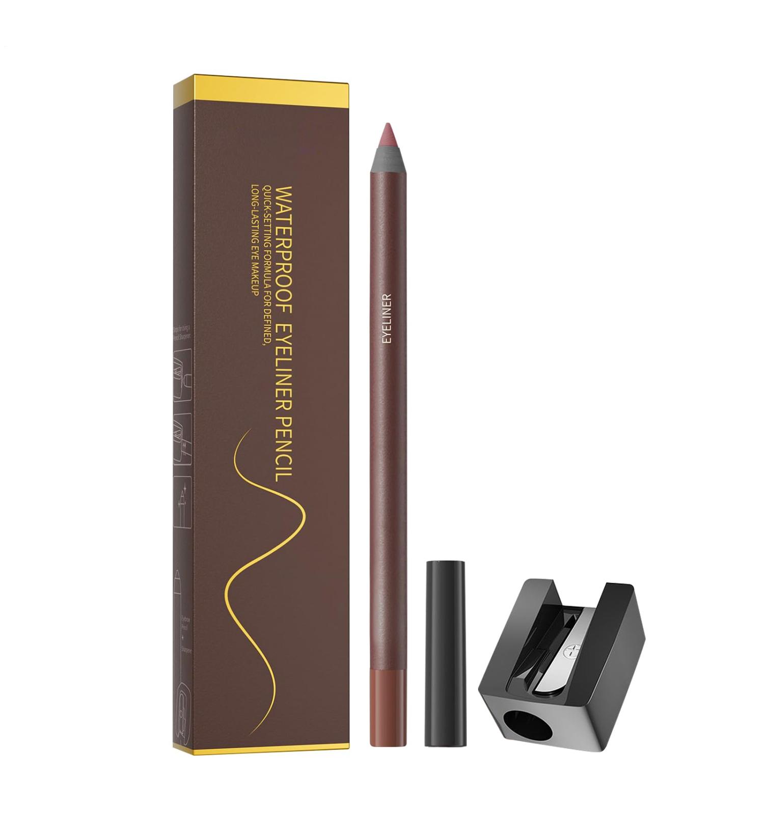 Waterproof gel: smudge-resistant eyeliner with sharpener eyeliner for long clothing | Waterproof makeup liner travel-ready precision suitable for - Buy Online on GoSupps.com