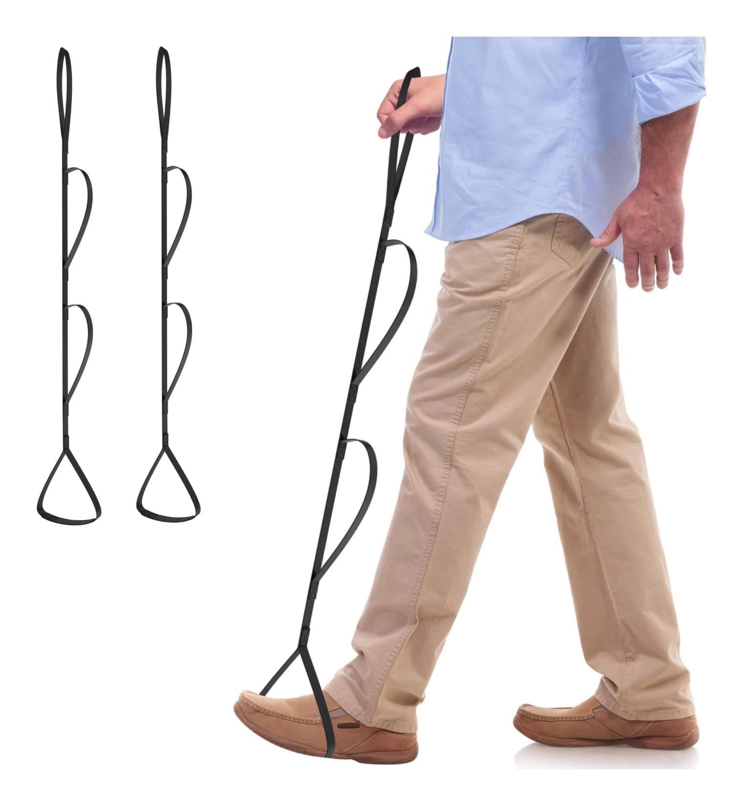Leg Lifter Strap 2-Pack - Long Strap with Multiple Loops for Total Hip or Knee Replacement Recovery - Mobility Aids & Equipment - Buy Online on GoSupps.com