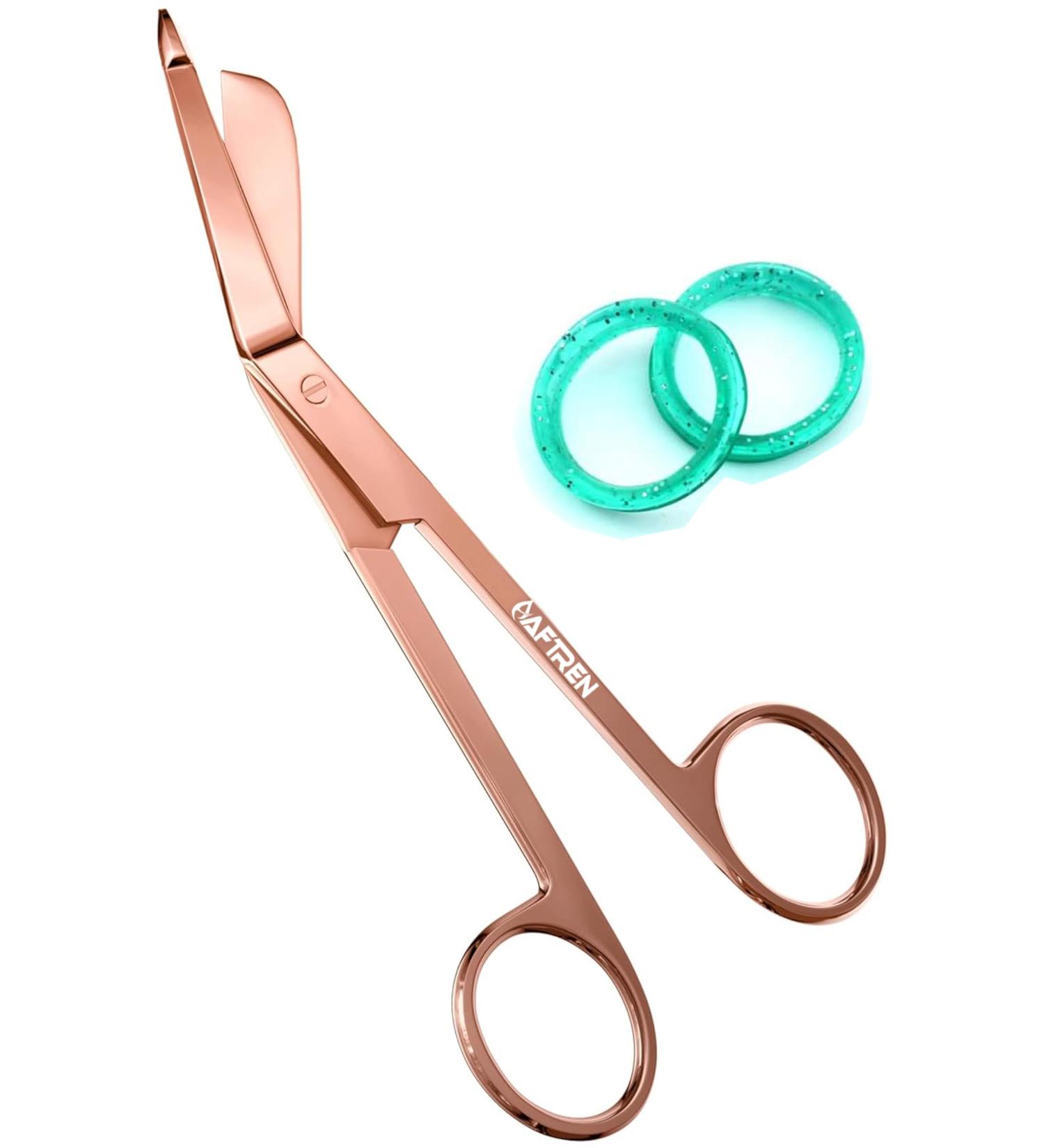 Buy Aftren 5.5 Inch Rose Gold Medical Scissors - EMT Trauma & Surgical Scissors for Nurses | Stainless Steel Association - Buy Online on GoSupps.com