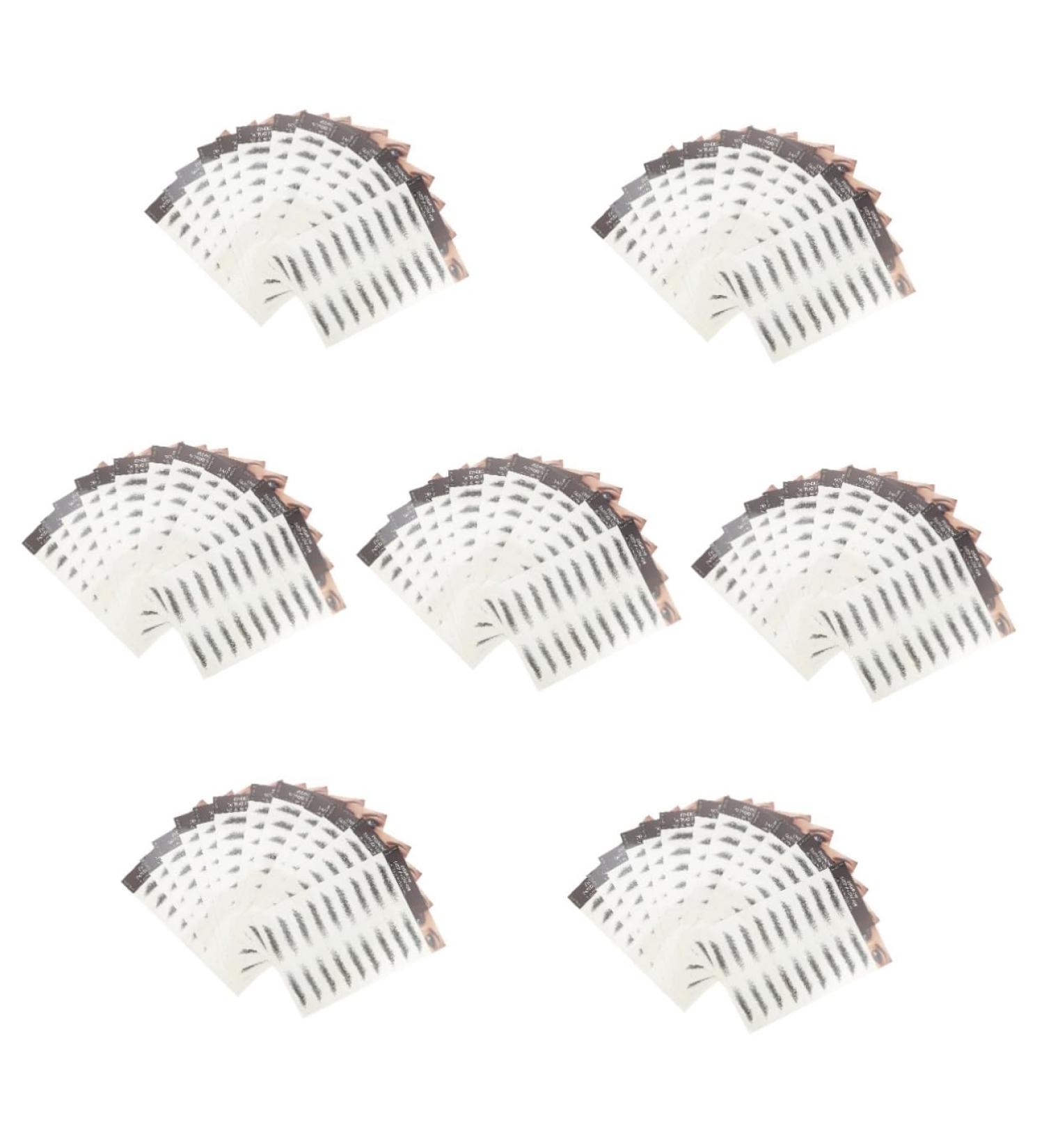 POPETPOP 84 Pcs Eyebrow Stickers Waterproof Stickers Hair Stickers Eyebrow Tattoos Stickers Black Eyebrow 4d - Buy Online on GoSupps.com