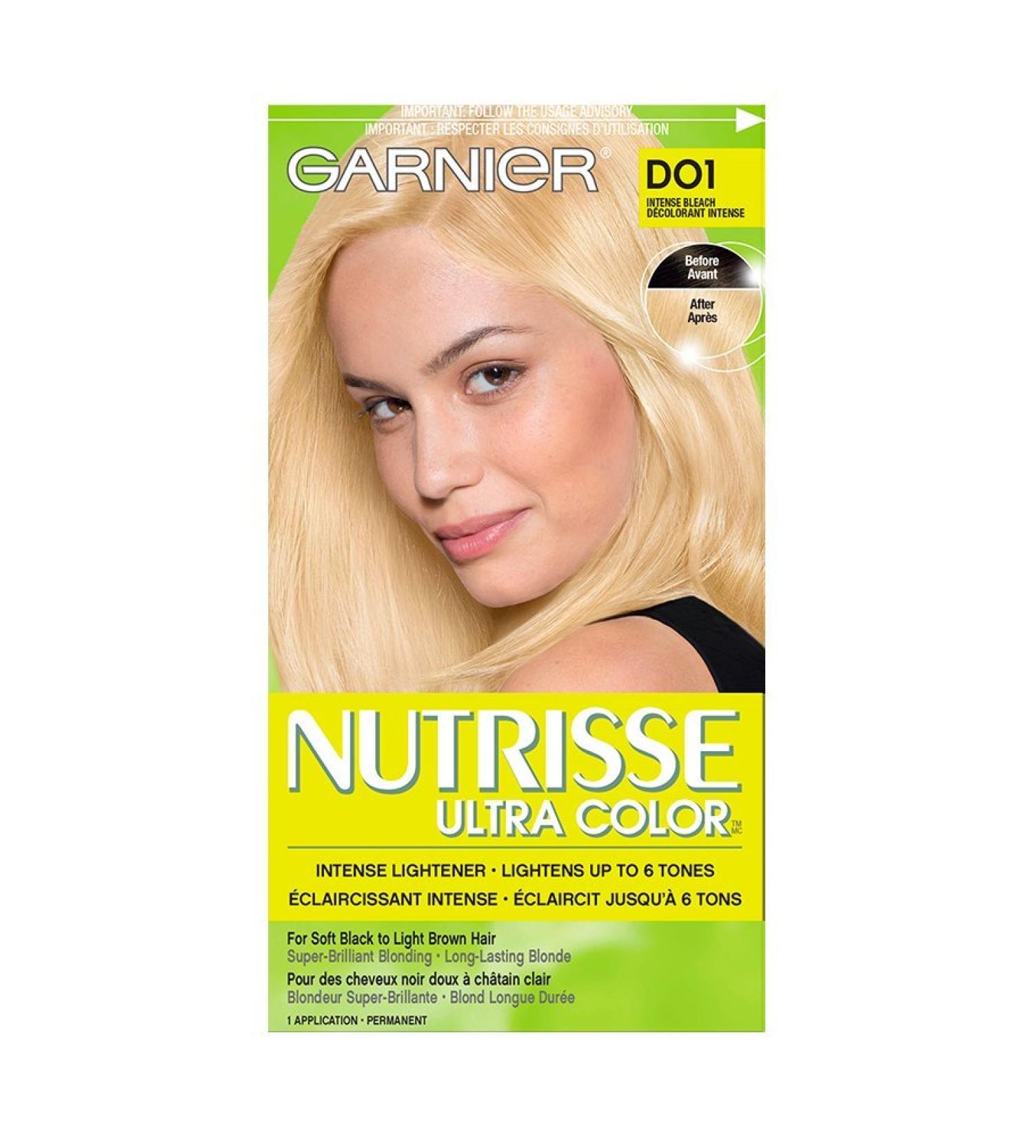 Garnier Nutrisse Ultra Color Permanent Hair Colour Intense Bleach Cream DO1 Nourished Hair Enriched With Avocado Oil 1 Application BLEACH Do1 Intense Bleach - Buy Online on GoSupps.com