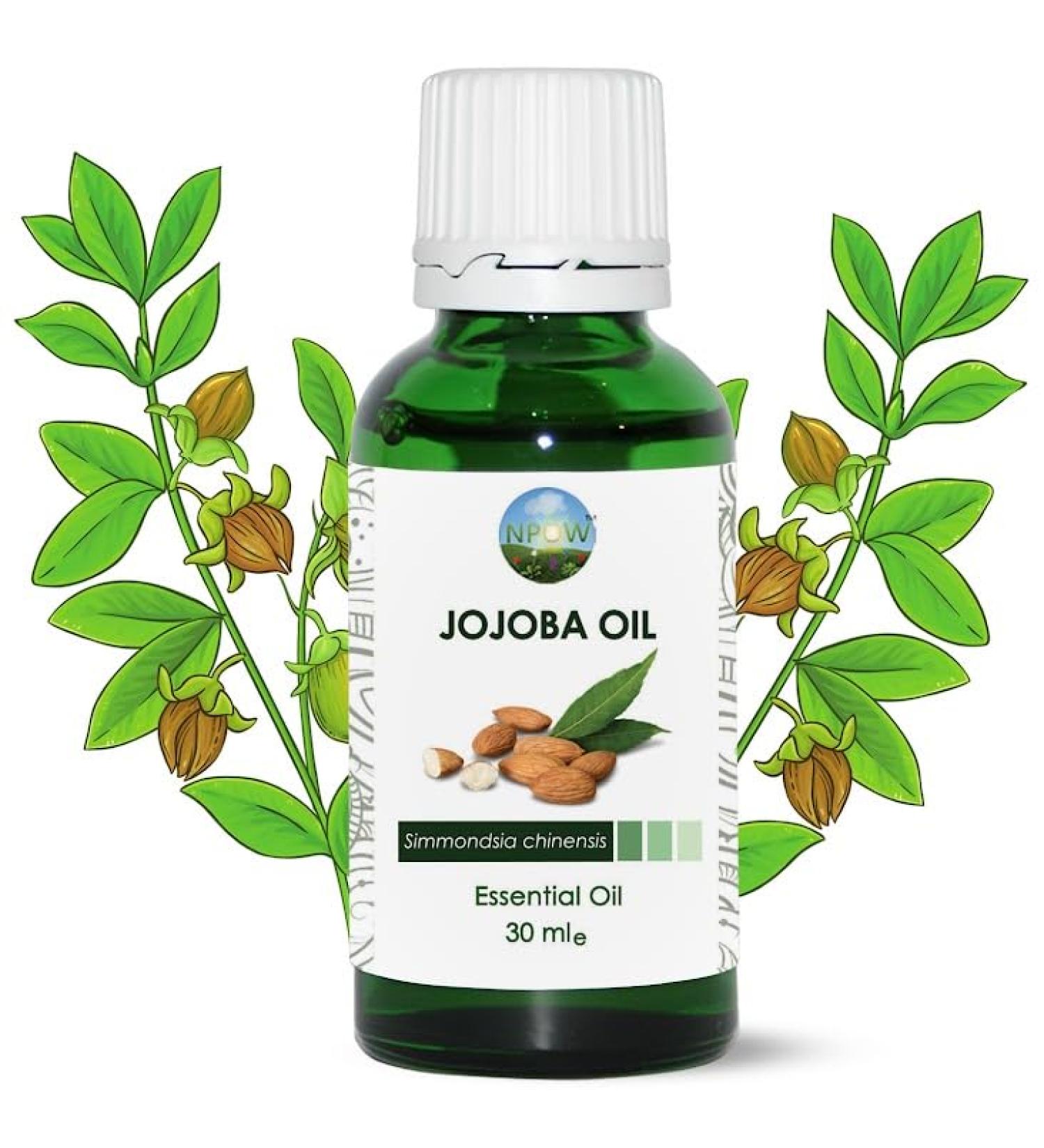 Organic Jojoba Oil - 100% Pure & Natural for Hair, Face, Body, Beard, Nails & Growth - Moisturizing & Vegan - 30ml - Buy Online on GoSupps.com