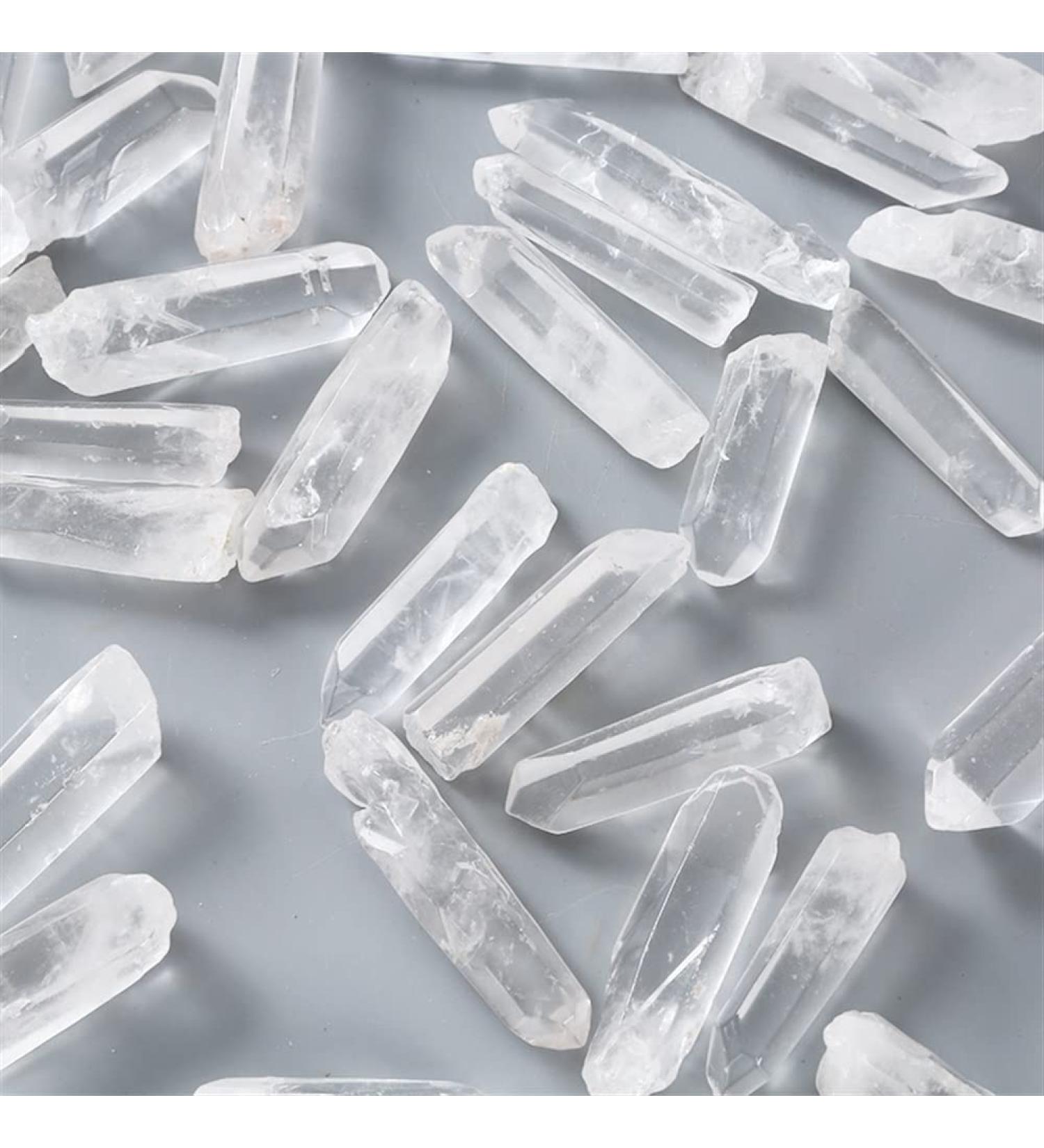 Home Decoration 3-5cm 50g 100g Natural Clear Crystal White Quartz Cluster Points Pillar Column Terminated Wand Specimen Stones Home Goods ZJGIDTEM (Color : 100g Size : 3-5cm) 3-5cm 100g - Buy Online on GoSupps.com