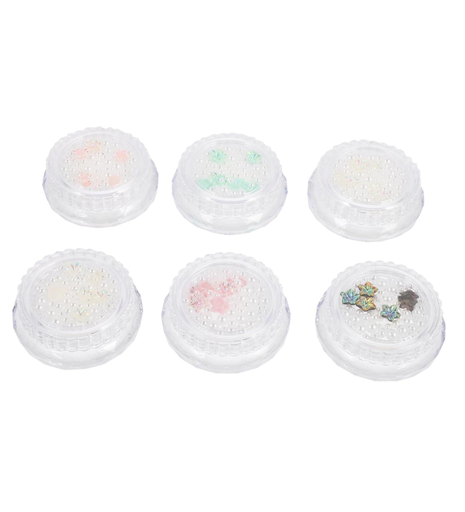 6 Boxes Nail Art Accessories Decor Star Nail Stickers Trendy Stickers Nail Art Stickers Nails Gems Nail Salon Supplies Fake Nail Ornaments DIY Manicure Flower Charms Plastic Flower Beatifufu 4.5X4.5X1.5cm As Shown 04 - Buy Online on GoSupps.com