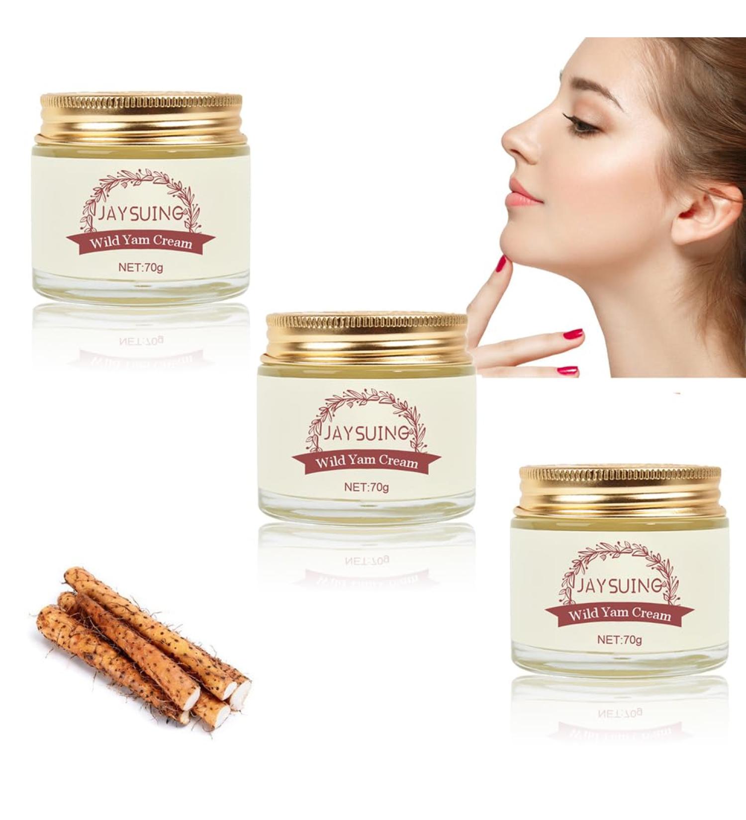 REYROB 3PCS/70G Wild Yam Cream-Wild Yam Cream for Hormone Balance Wild Yam Cream Organic Hormone Balanc Wild Yam Cream for Women All Skin - Buy Online on GoSupps.com