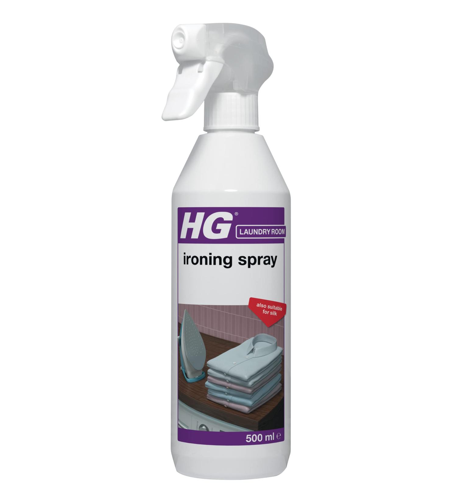HG Ironing Spray 500ml - Creaseless Ironing and Wrinkle Release Solution for All Fabrics - Fresh Fragrance - Easy Ironing and Pressing - 461050106 - Buy Online on GoSupps.com