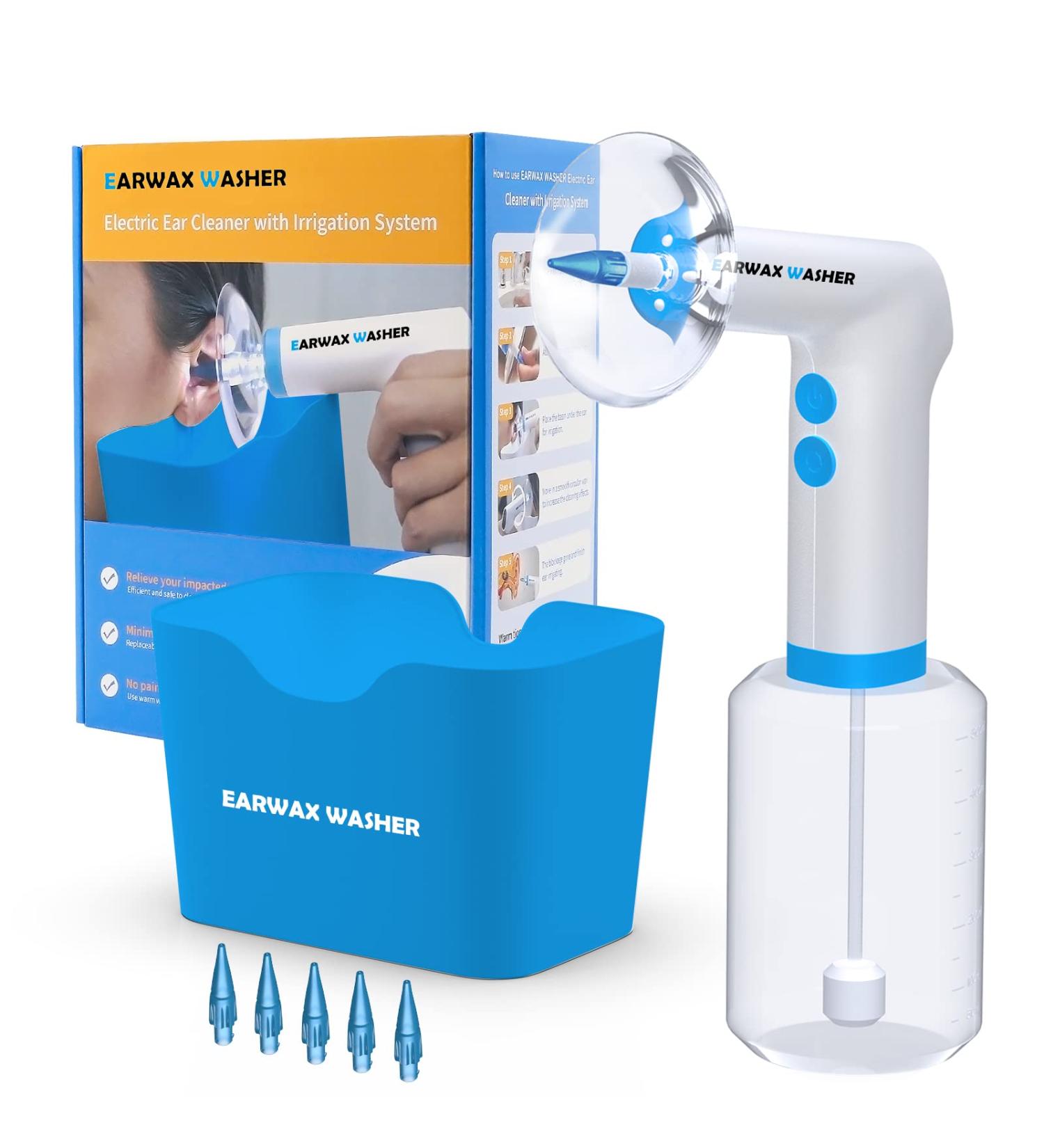 Rechargeable Electric Ear Wax Removal Kit | 4 Pressure Modes | Easy to Operate | Effective Ear Cleaner for Adults - Buy Online on GoSupps.com