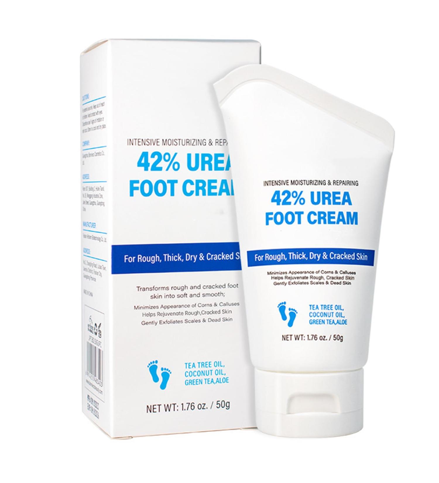 SHEBEEDO Urea Foot Cream Urea Cream 42 Percent For Feet Urea Cream Foot Cream For Cracked Heels And Dry Skin Foot Moisturiser Very Dry Feet Hard Skin Dry Cracked Cracked Heel Cream - Buy Online on GoSupps.com