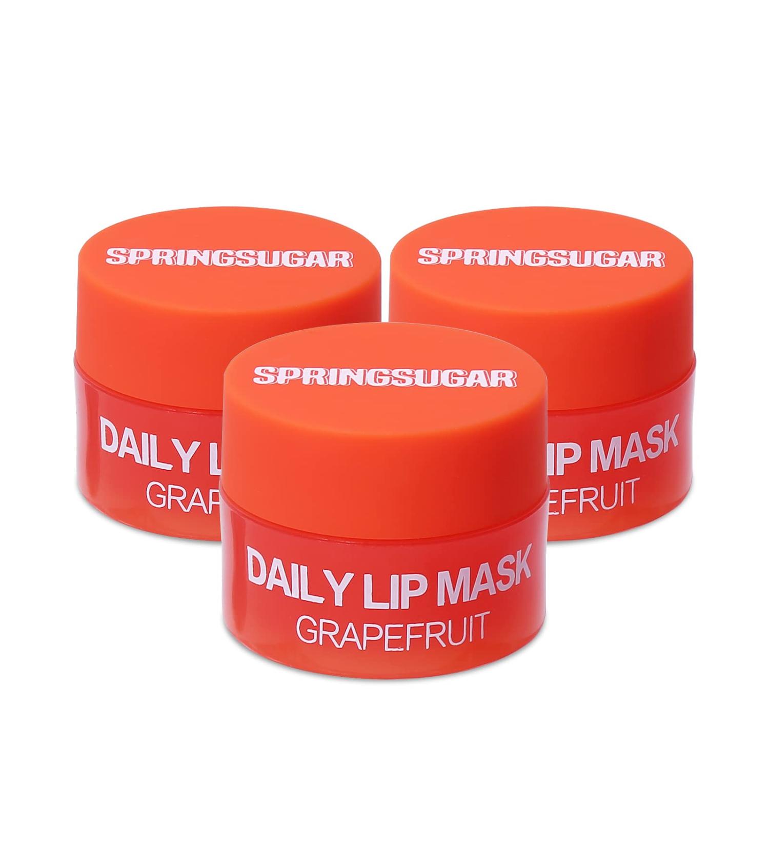 SPRINGSUGAR Lip Sleeping Mask Set - Exfoliator, Moisturizer, Vitamin E Balm - Hydrating Lip Care for All-Day Moisture - Buy Online on GoSupps.com