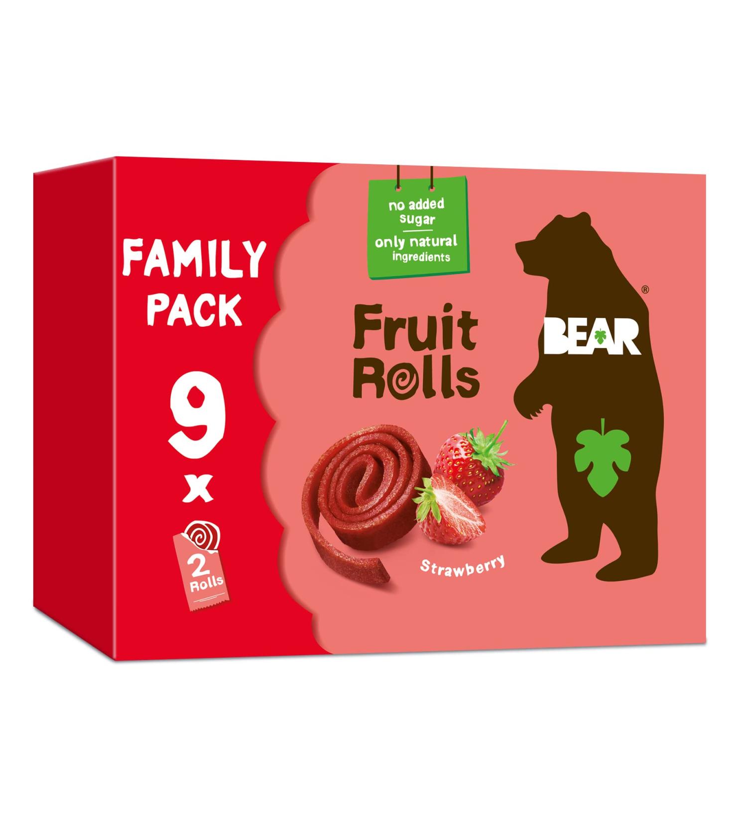 Bear Strawberry Yo Yos 9x20g - Buy Online on GoSupps.com