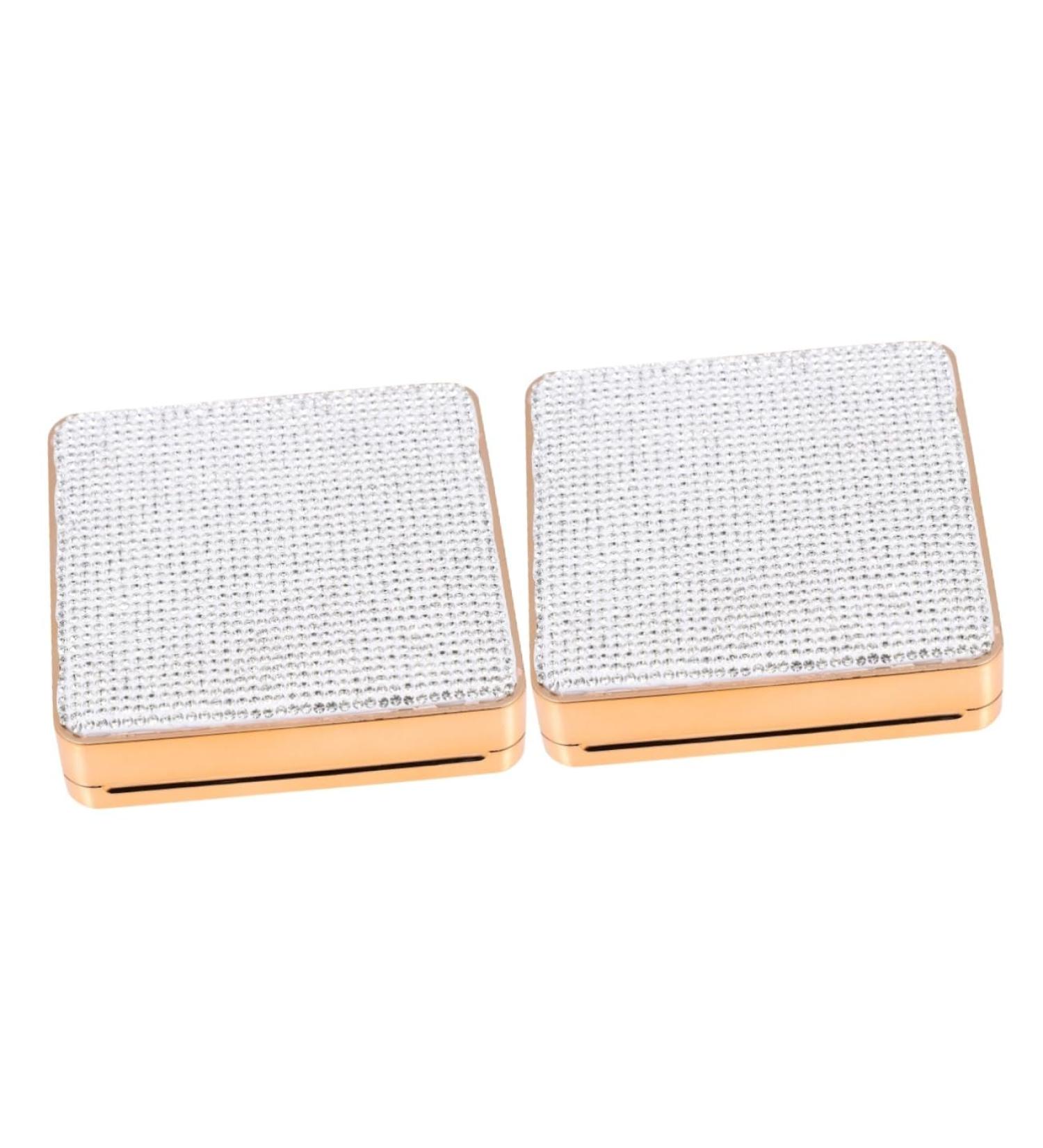DOITOOL 2pcs Box Empty Box Liquid Foundation Powder Case for Travel Make up Bb Cream 1 count (Pack of 1) Goldenx2pcs - Buy Online on GoSupps.com