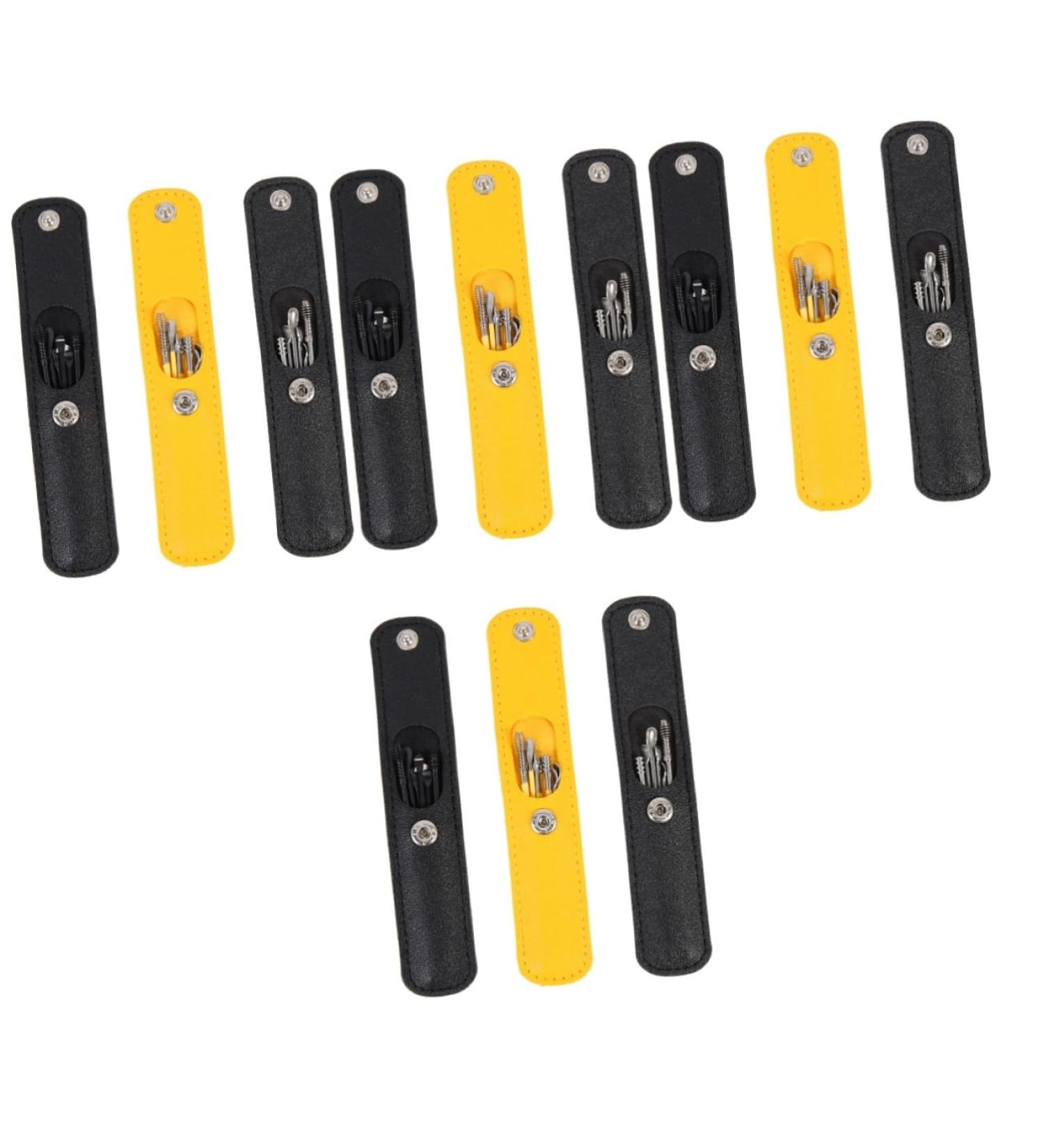 FRCOLOR 12 Sets Ear Pick Set - Stainless Steel Ear Wax Cleaner & Ear Curette Kit for Safe Ear Cleaning - Portable Assorted Colors - Global Shipping Available - Buy Online on GoSupps.com