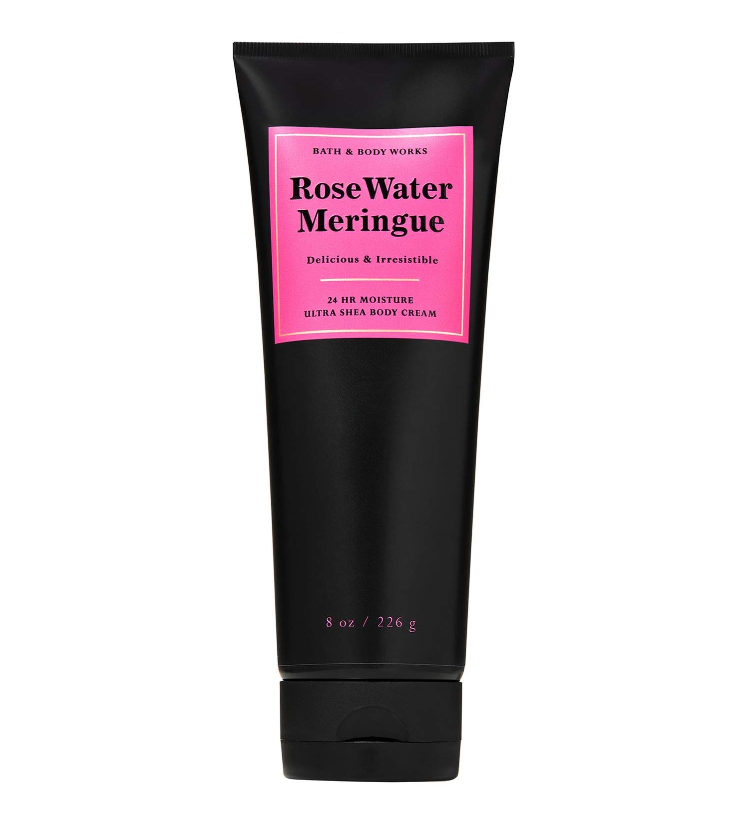 Buy Bath and Body Works ROSE WATER MERINGUE Ultra Shea Body Cream - 8 oz Limited Edition | International Shipping Available - Buy Online on GoSupps.com
