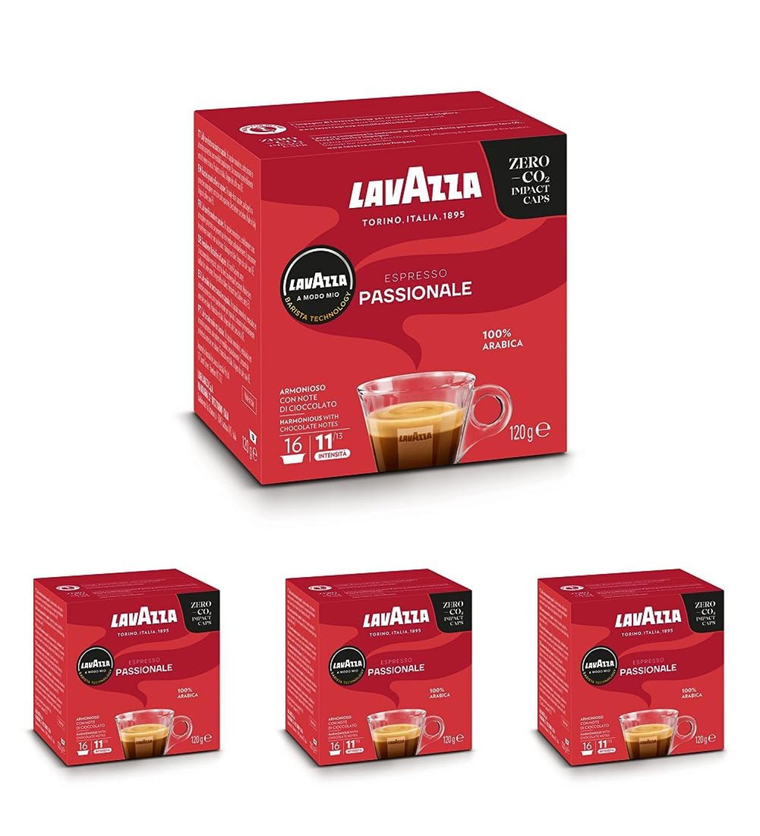 Buy Lavazza A Modo Mio Espresso Passional - 16 Capsules | 100% Arabica Caramel & Chocolate Notes Intensity 11/13 - Dark Roast | International Shipping - Buy Online on GoSupps.com