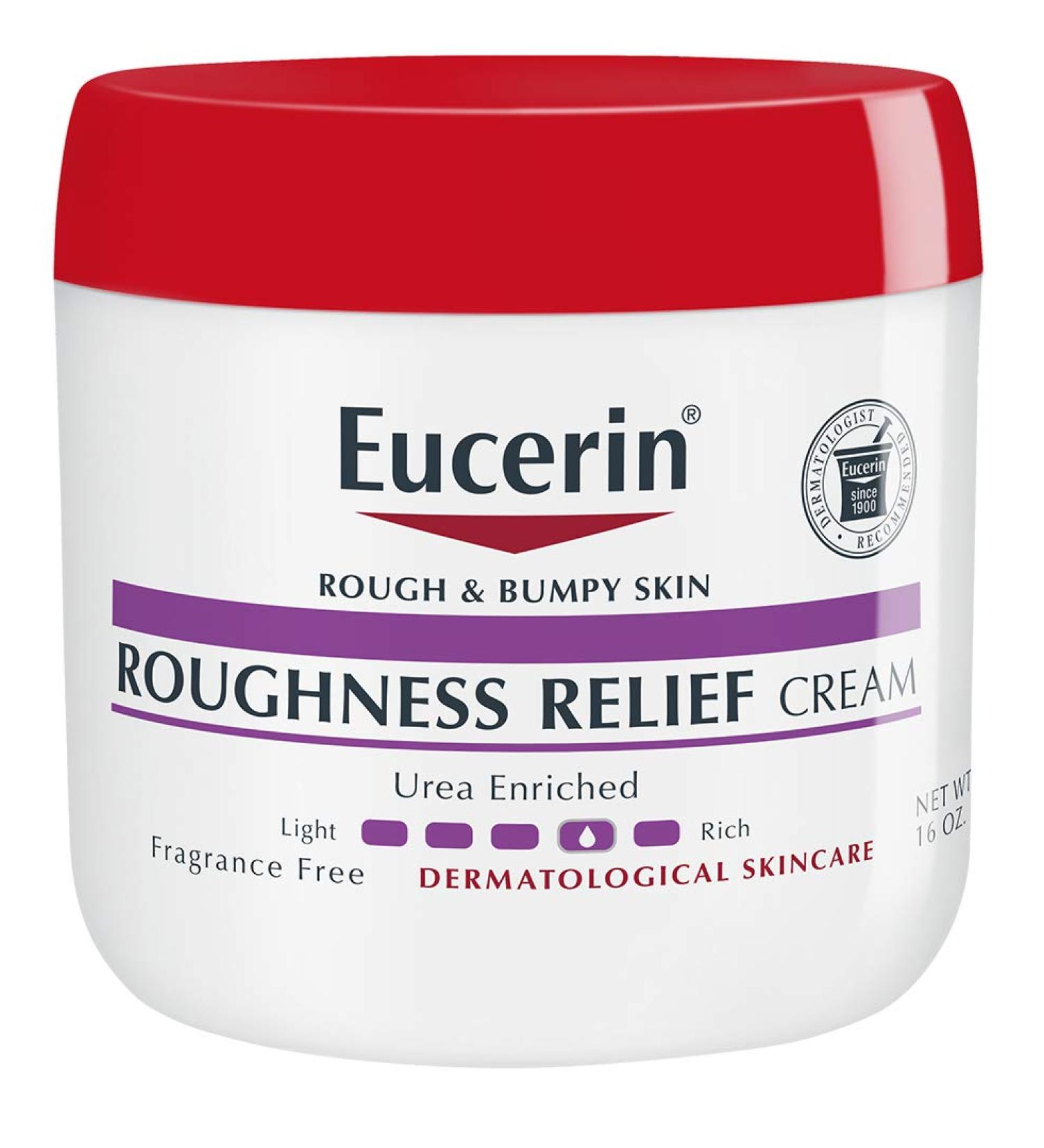 Eucerin Roughness Relief Cream 16 oz - Fragrance Free | Intensive Moisturizer for Dry Skin - Buy Online on GoSupps.com