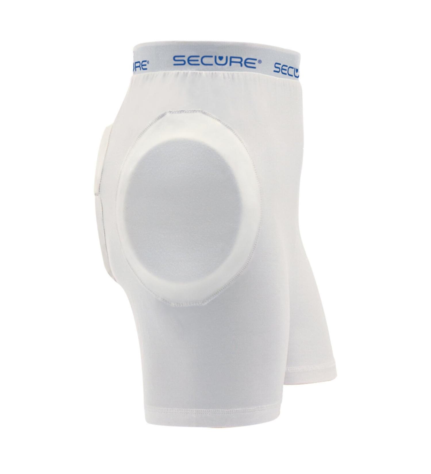 Secure Unisex Soft Hip Protector with Removable Tailbone Pad - Large White for Elderly Fall Injury Prevention - International Shipping Available - Buy Online on GoSupps.com