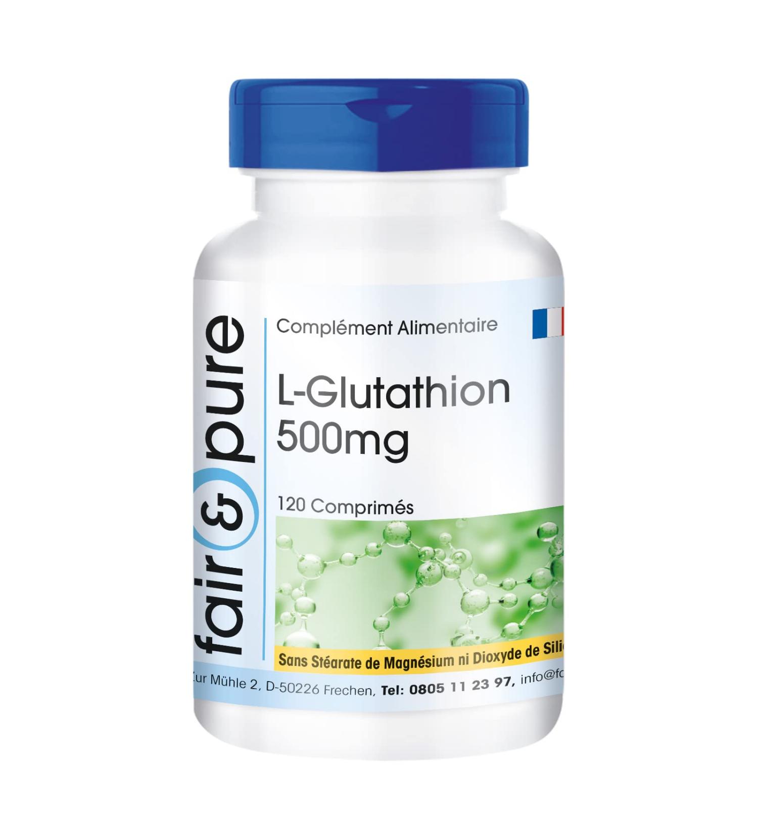 Fair & Pure - L-glutathione 500mg - reduced - vegan - 120 tablets - Buy Online on GoSupps.com