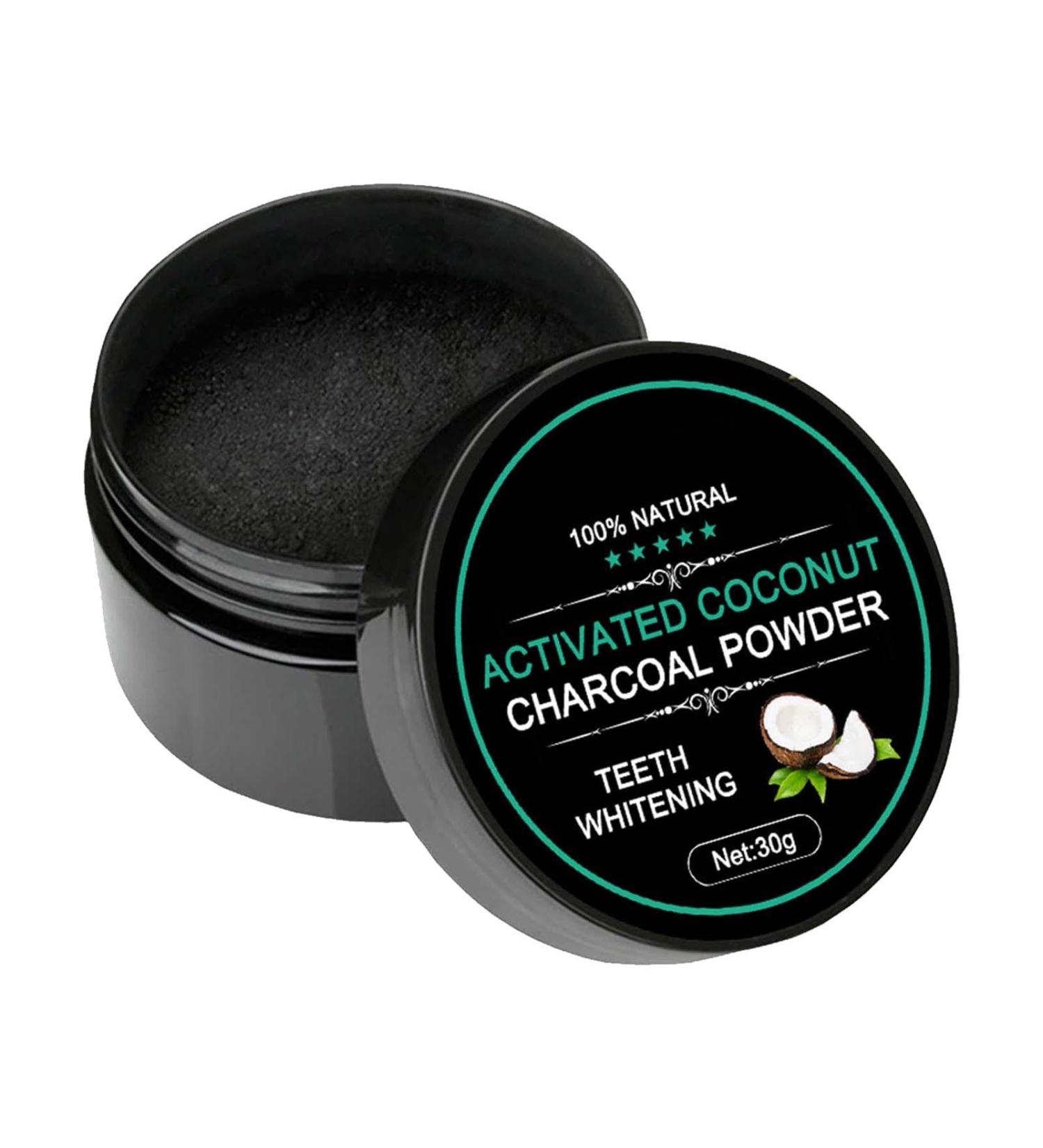 Natural Tooth Elevator Powder with Charcoal - Coconut Tooth Whitening & Stain Remover | Durable Tooth Polisher for Radiant Smile - Buy Online on GoSupps.com