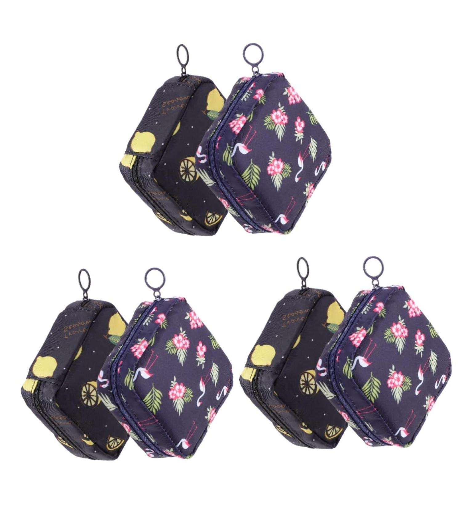 Gleavi 6 PC Storage Bags for Women | Portable Cosmetic Bags Coin Pockets & Binding Storage - Durable Oxford Fabric - Buy Online on GoSupps.com