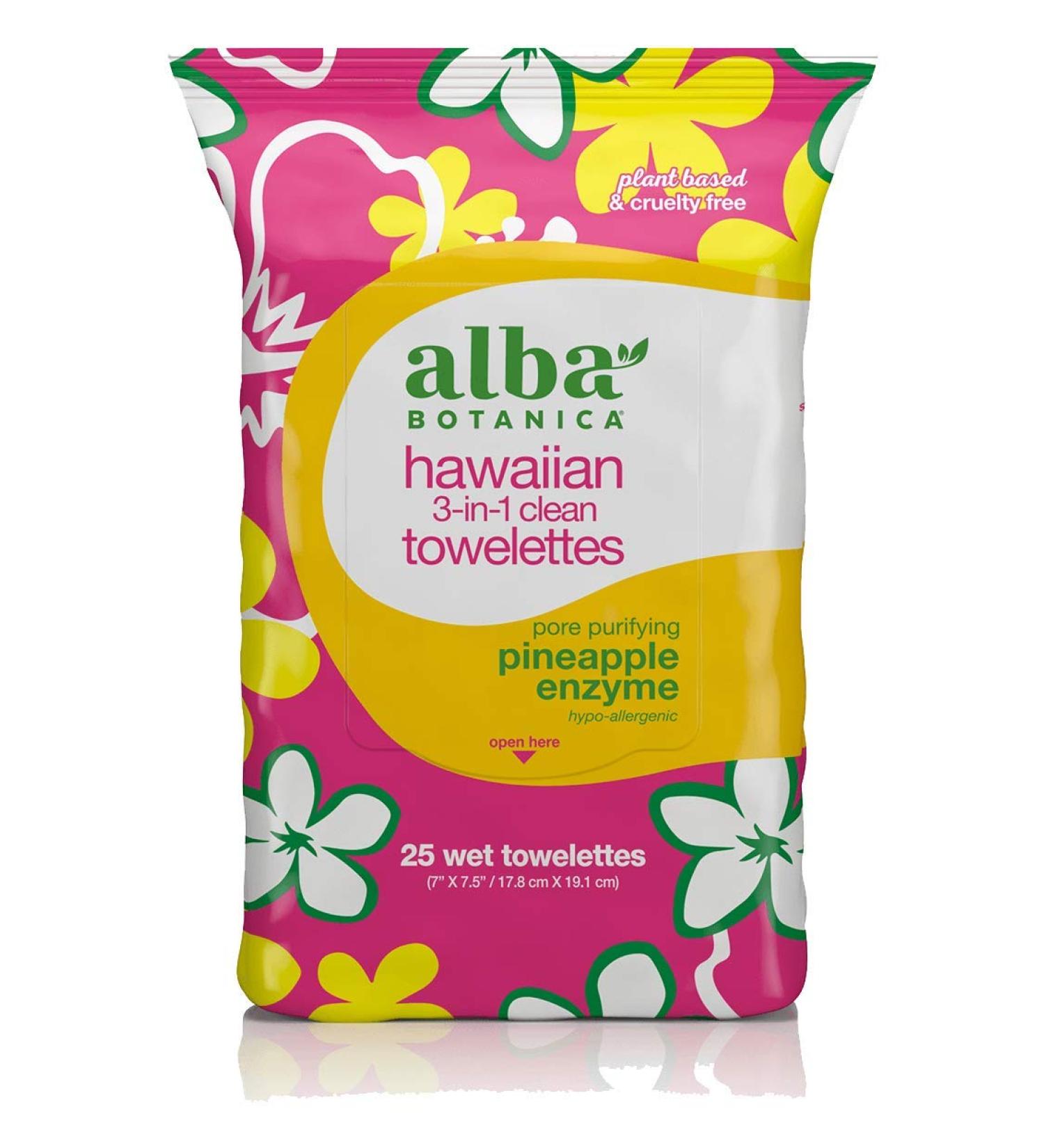 Alba Botanica Towelette Clean 3 In 1