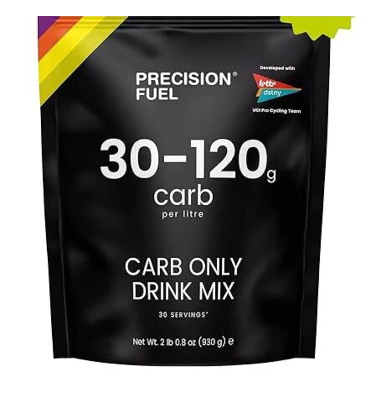 Precision Hydration Carb Only Drink Mix - Natural Energy & Carbohydrate Powder Mild Citrus Flavor Up to 120g Carbs/Litre Vegan - Ideal for Pro Cycling & High-Intensity Sports (1-Pack) Carb Only Drink Mix Pack of 1