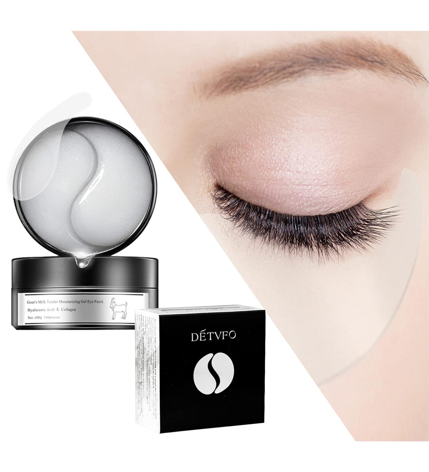 DETVFO Hydrogel Eye Pads - 100g / 60pcs with Nourishing Goat Milk for Bright Eyes - International Shipping Available - Buy Online on GoSupps.com
