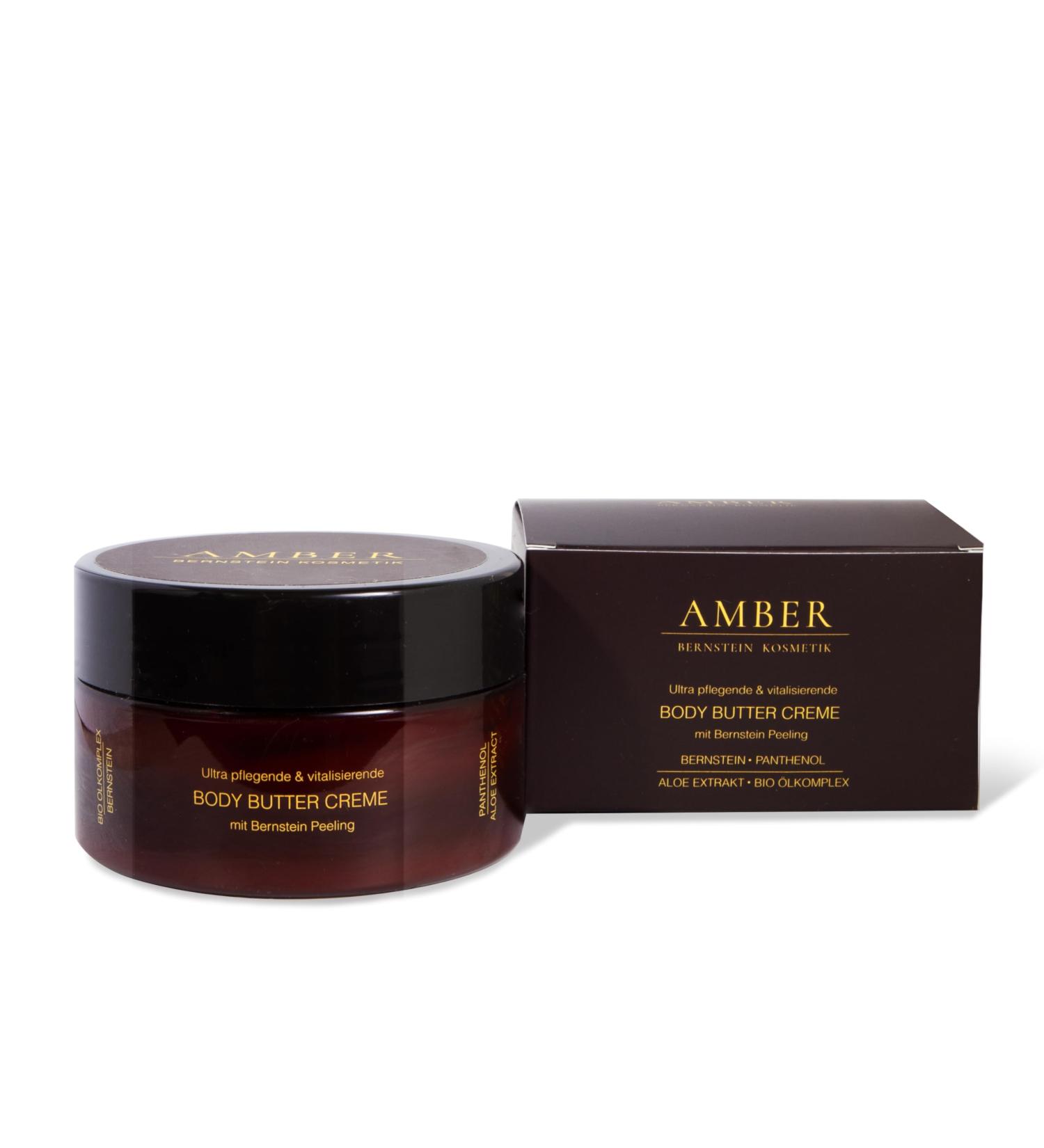 Amber Ultra Nourishing & Regenerating Body Butter Cream with Amber Micropeeling 200 ml - Buy Online on GoSupps.com