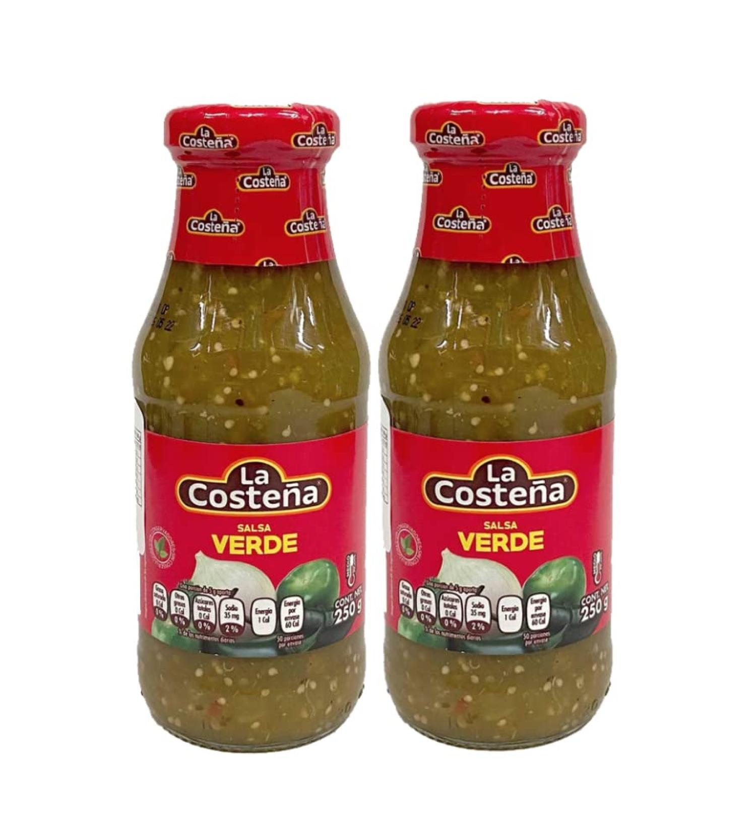 La Costena Green Mexican Salsa Medium 250 g 2 pieces