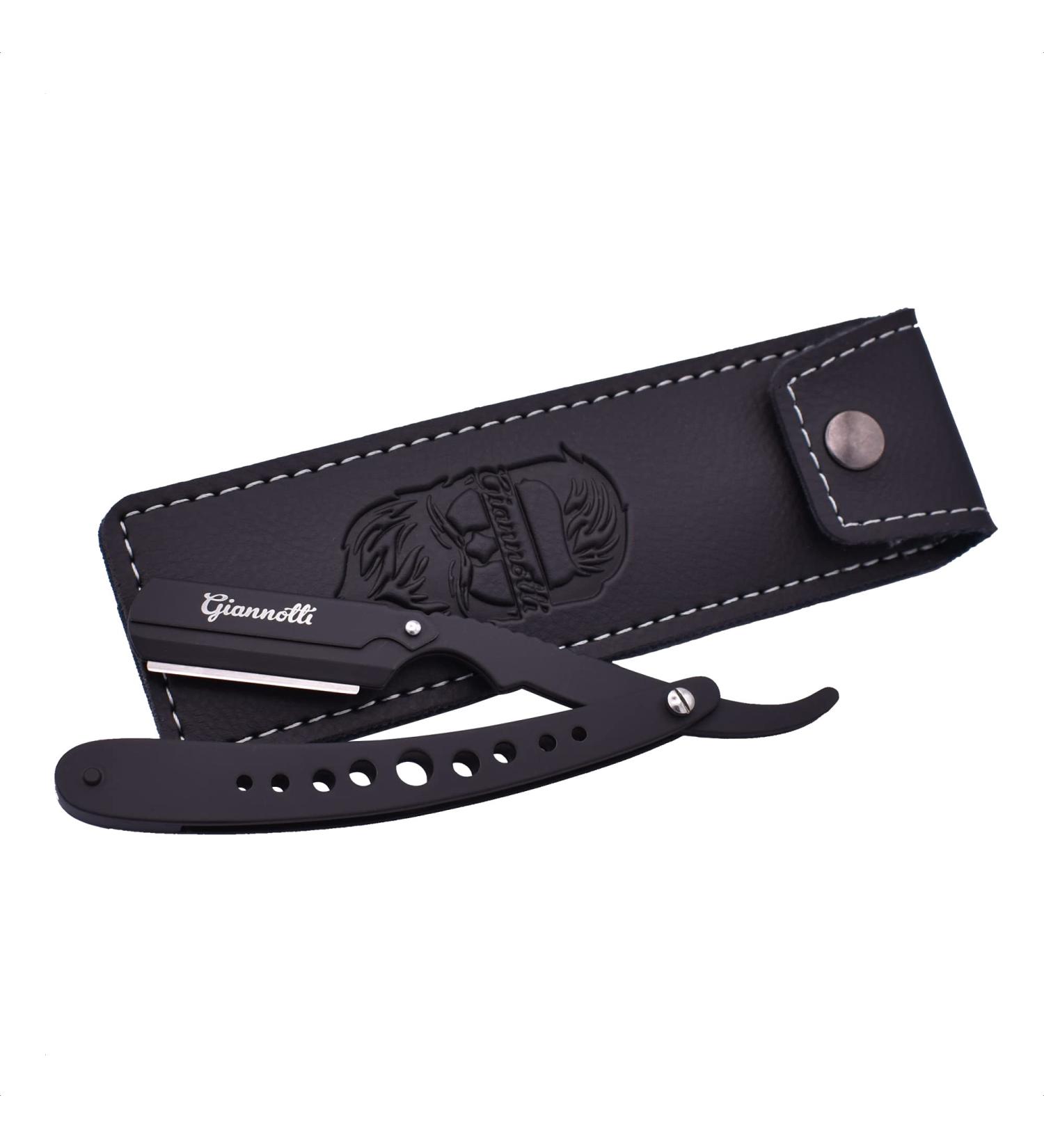 Giannotti Barber Knife Set - High-Quality Stainless Steel Razor for Men & Women | Traditional Wet Shaving | Foldable Design No Razor Planer Non-Electric - Buy Online on GoSupps.com